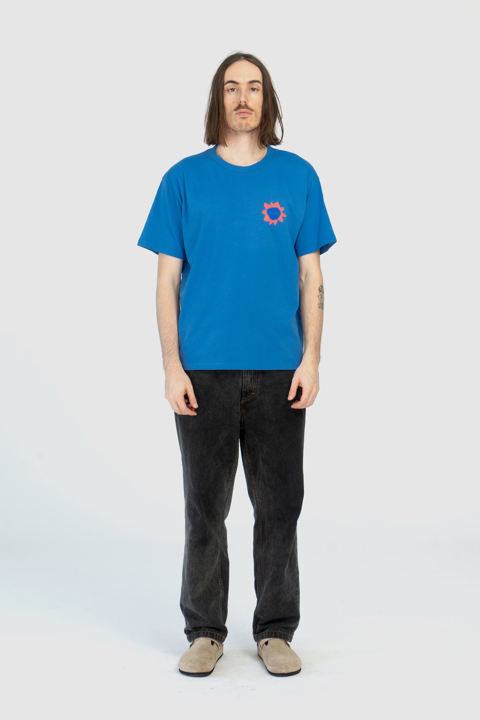 T-shirt follow the sun blue