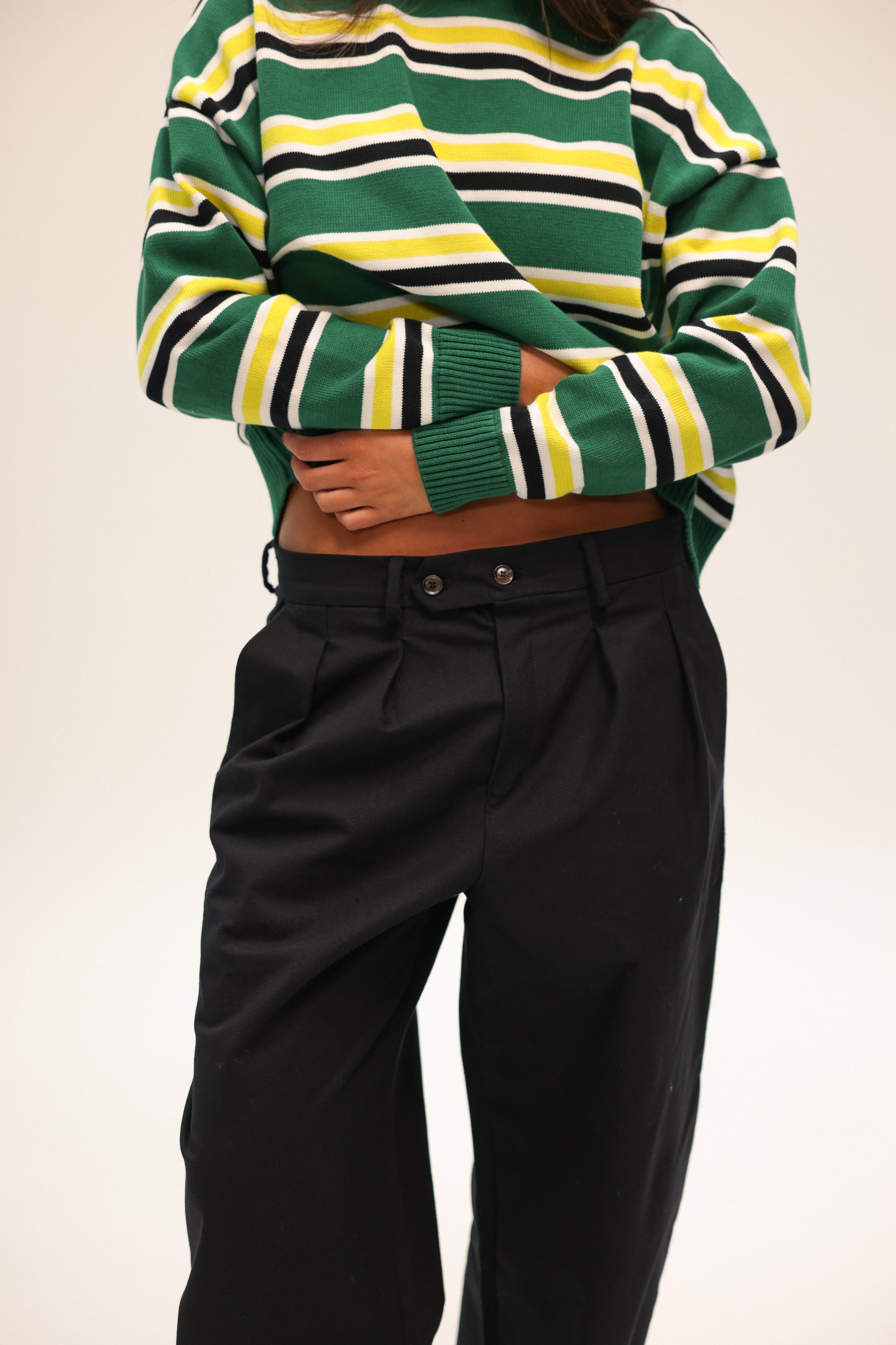Black chino pants