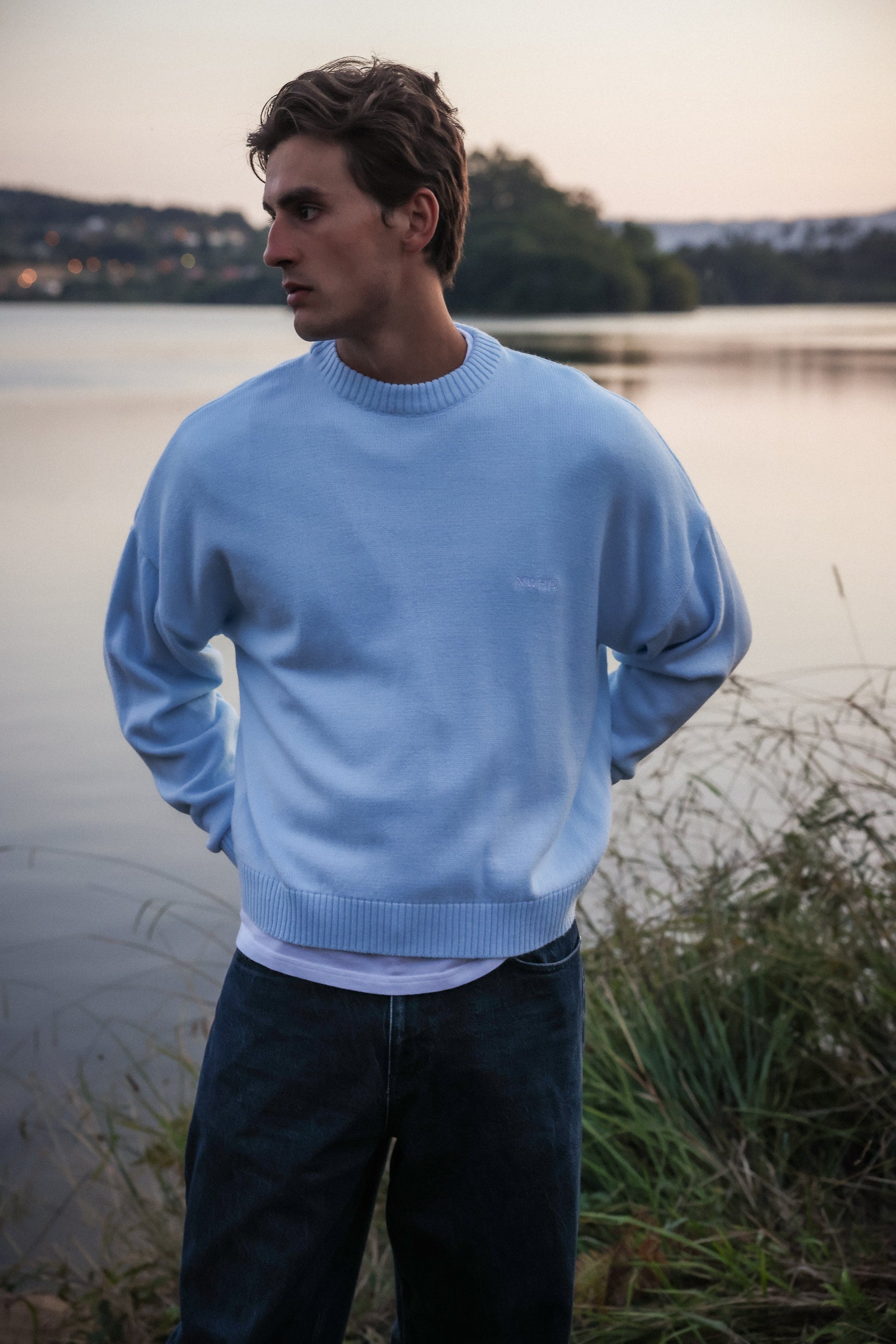 Baby Blue Brushed Jersey