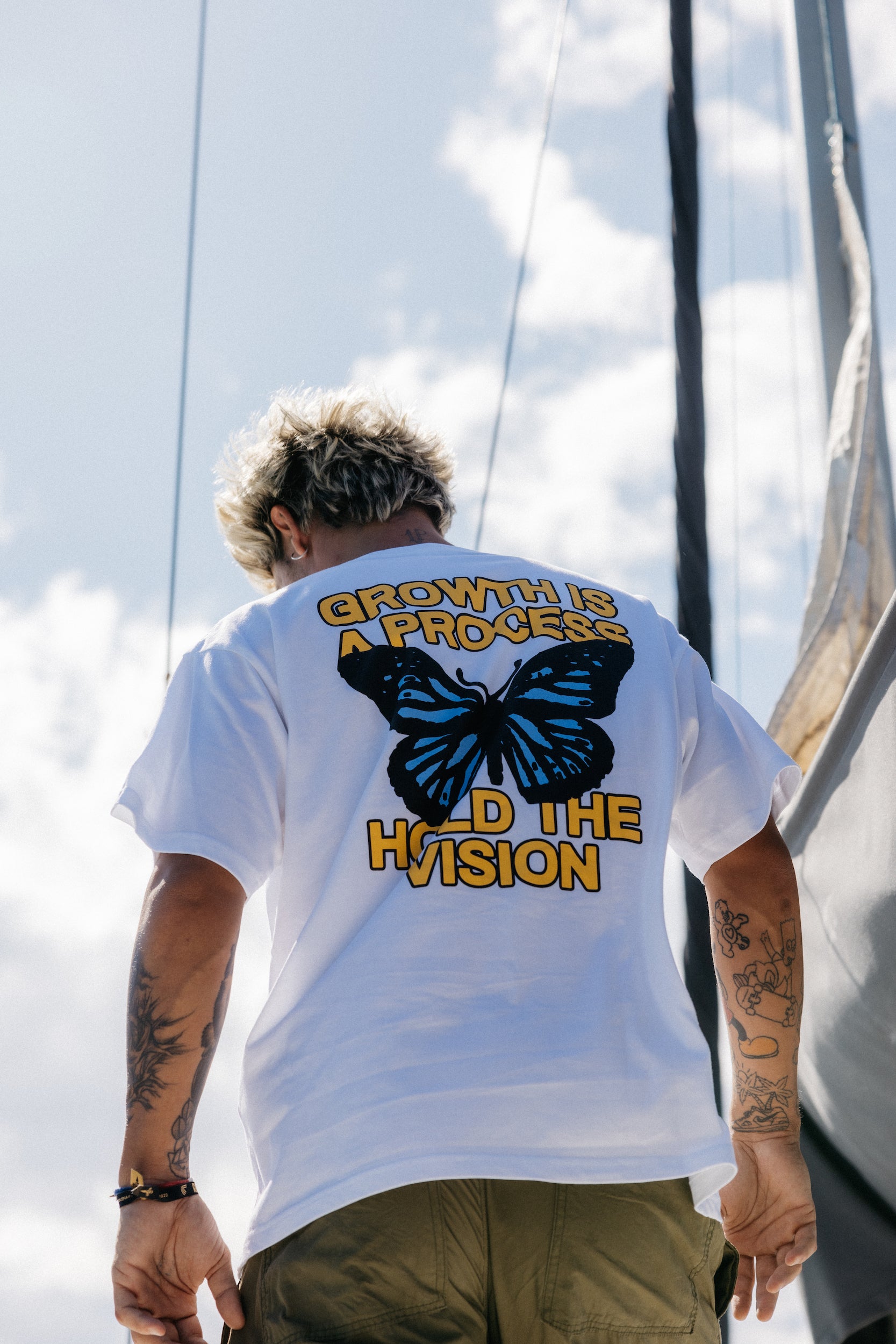 Butterfly white t-shirt
