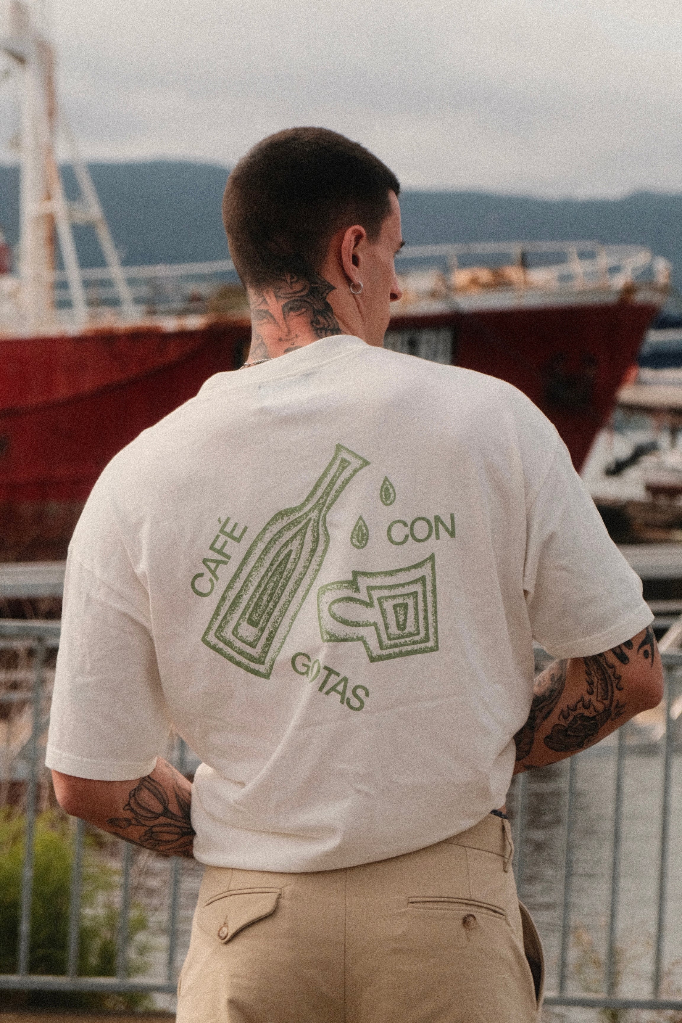Camiseta Café con gotas