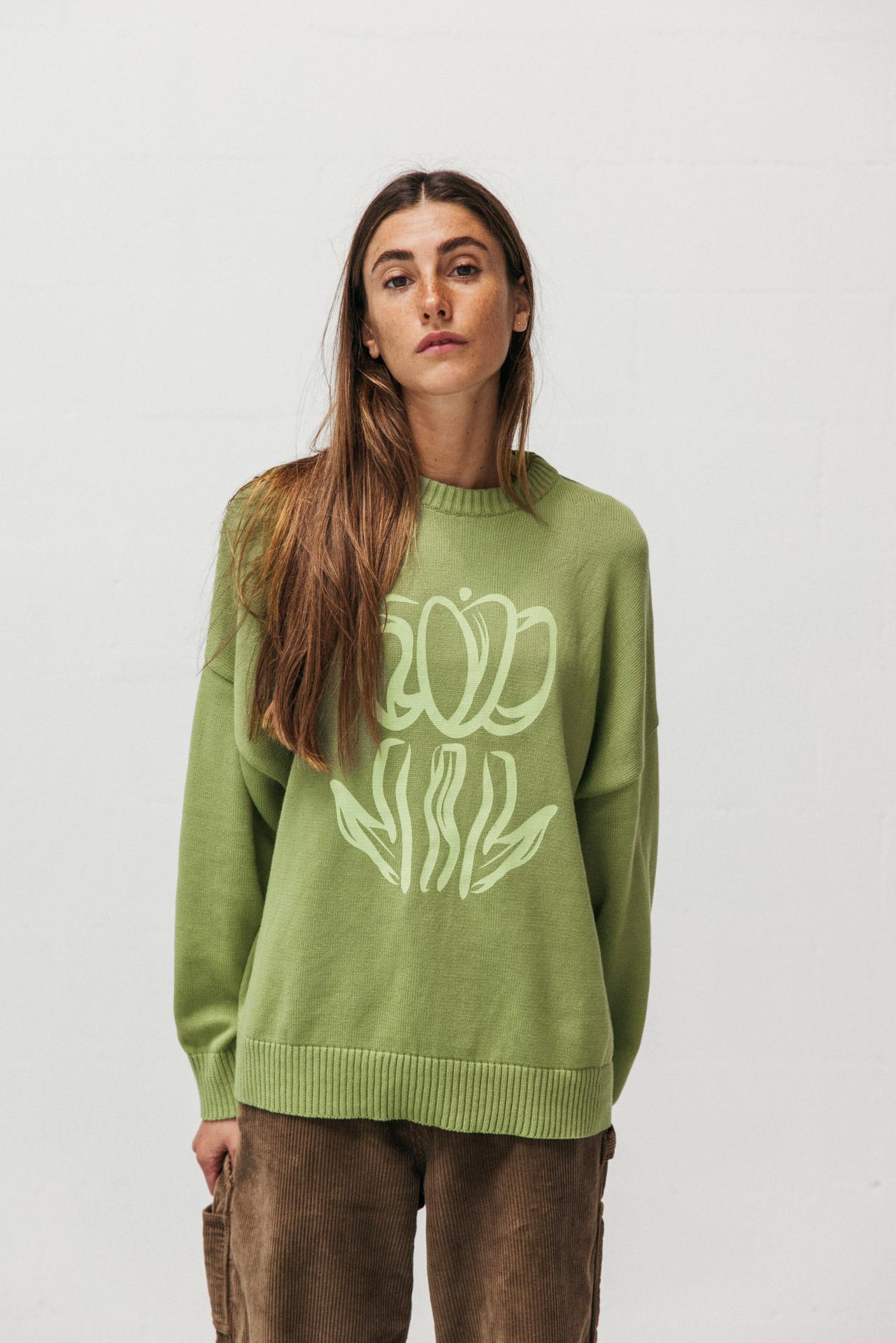Printed Tulip Sweater