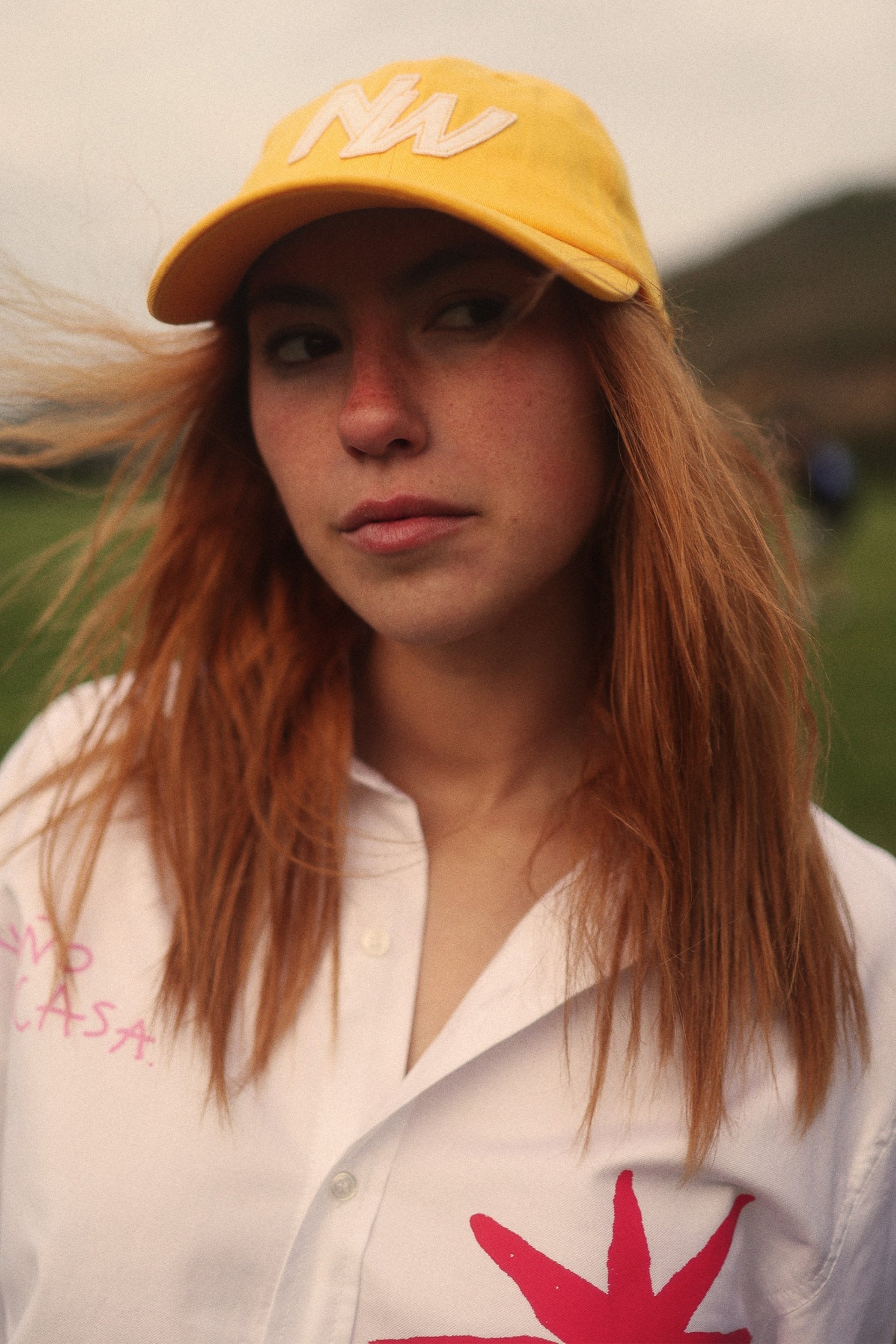 Yellow patch cap