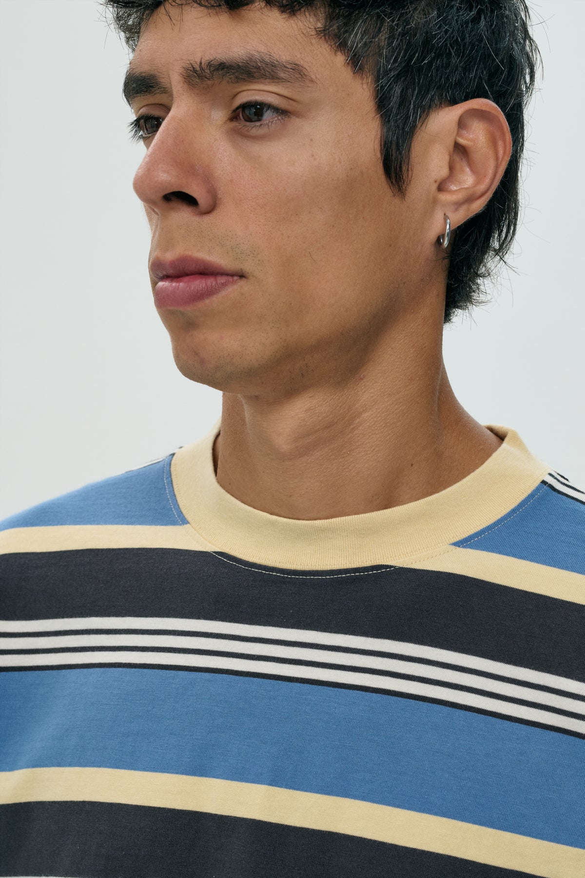 Camiseta larga Stripe blue