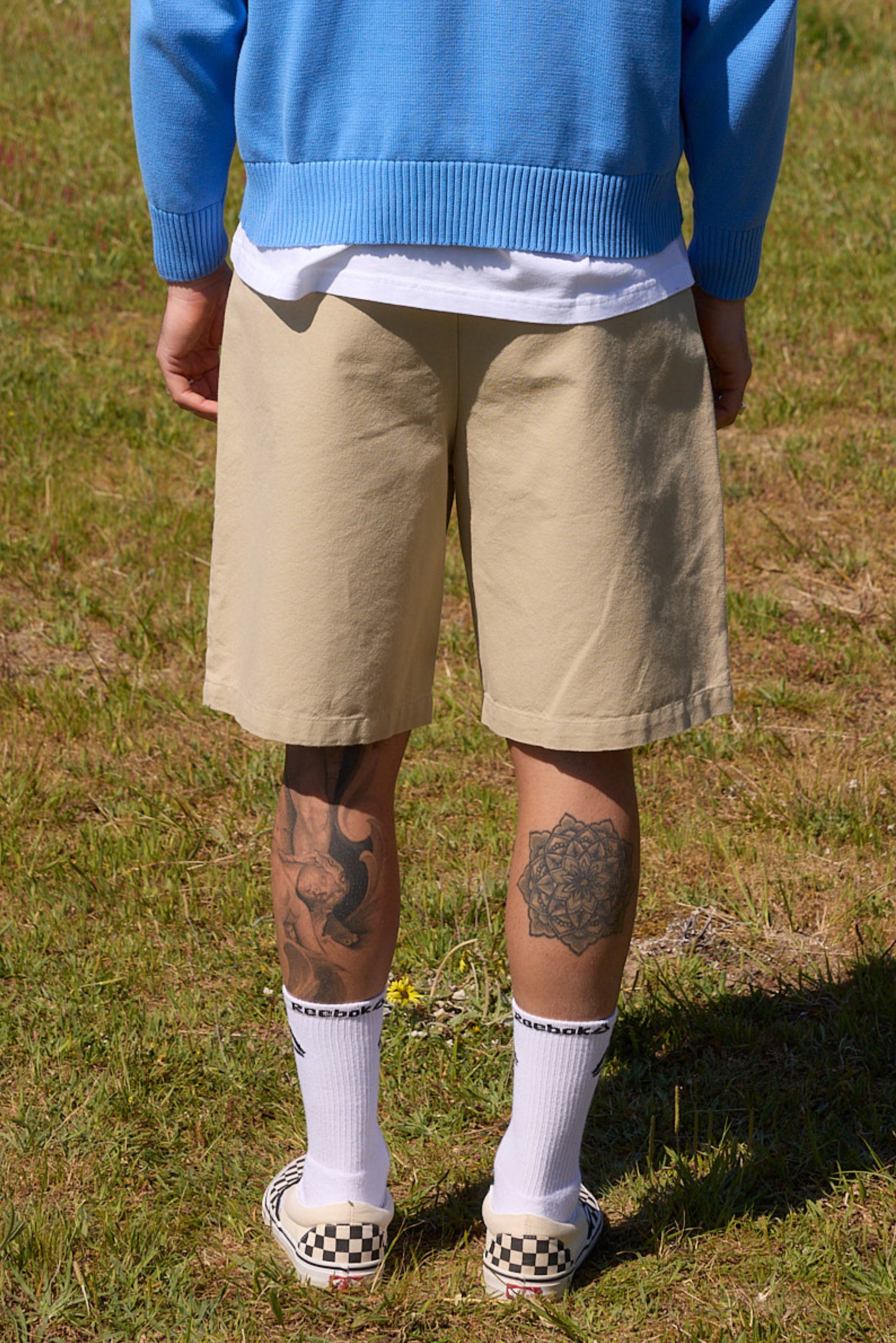 Beige chino shorts