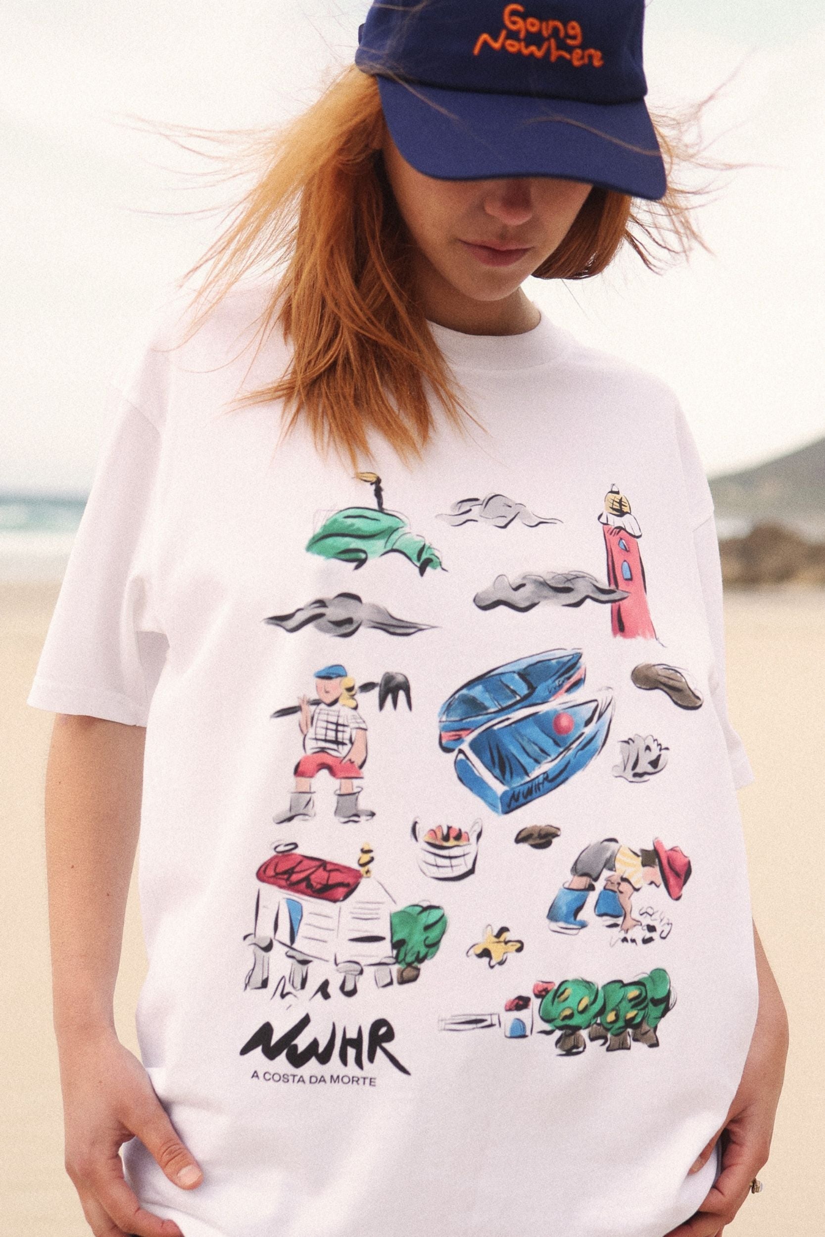 Camiseta costa da morte white