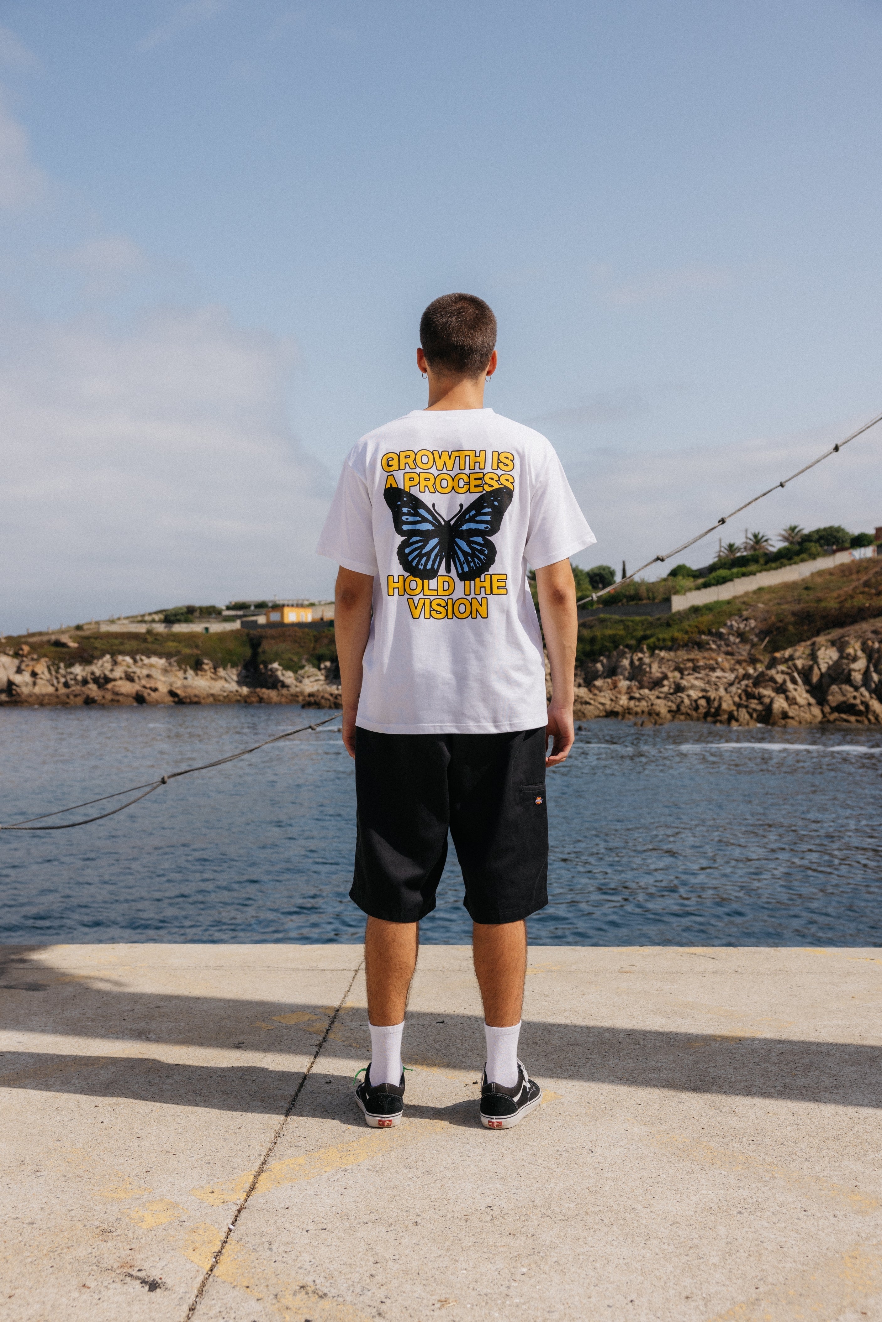 Butterfly white t-shirt