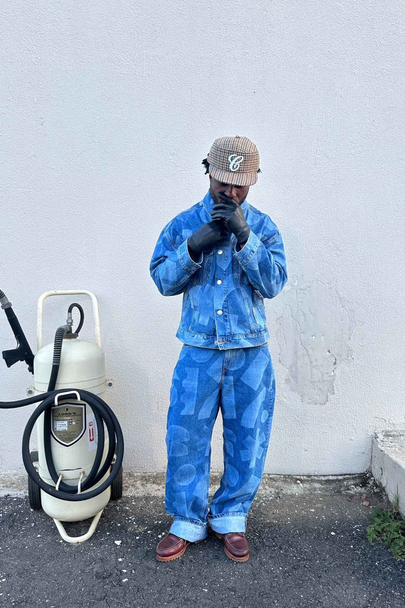 Laser Denim Pants