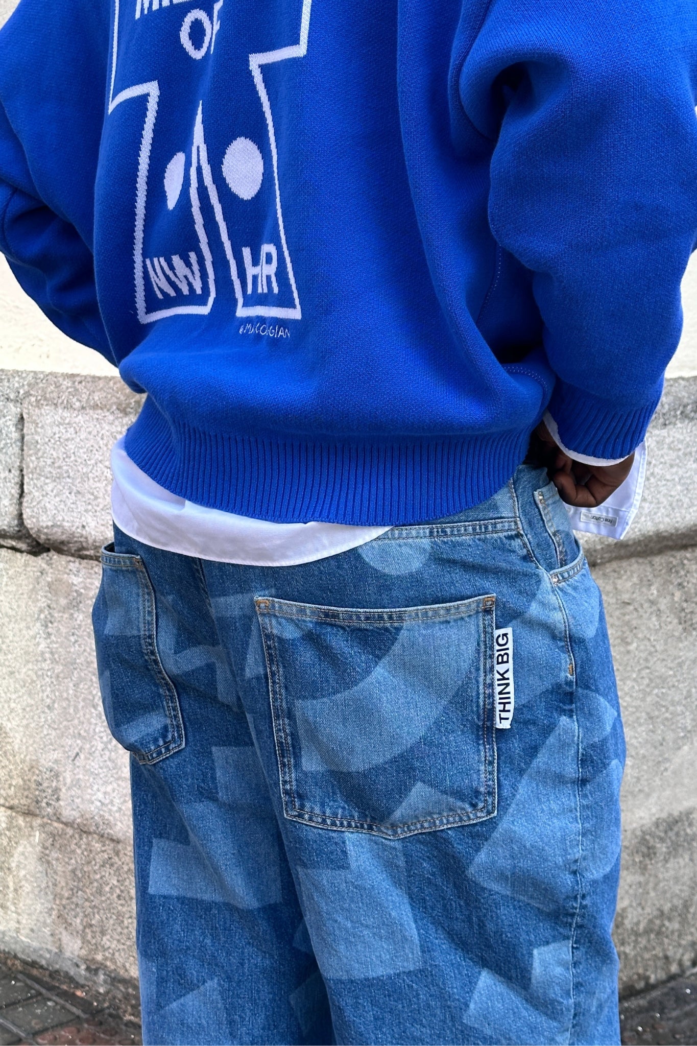 Laser Denim Pants