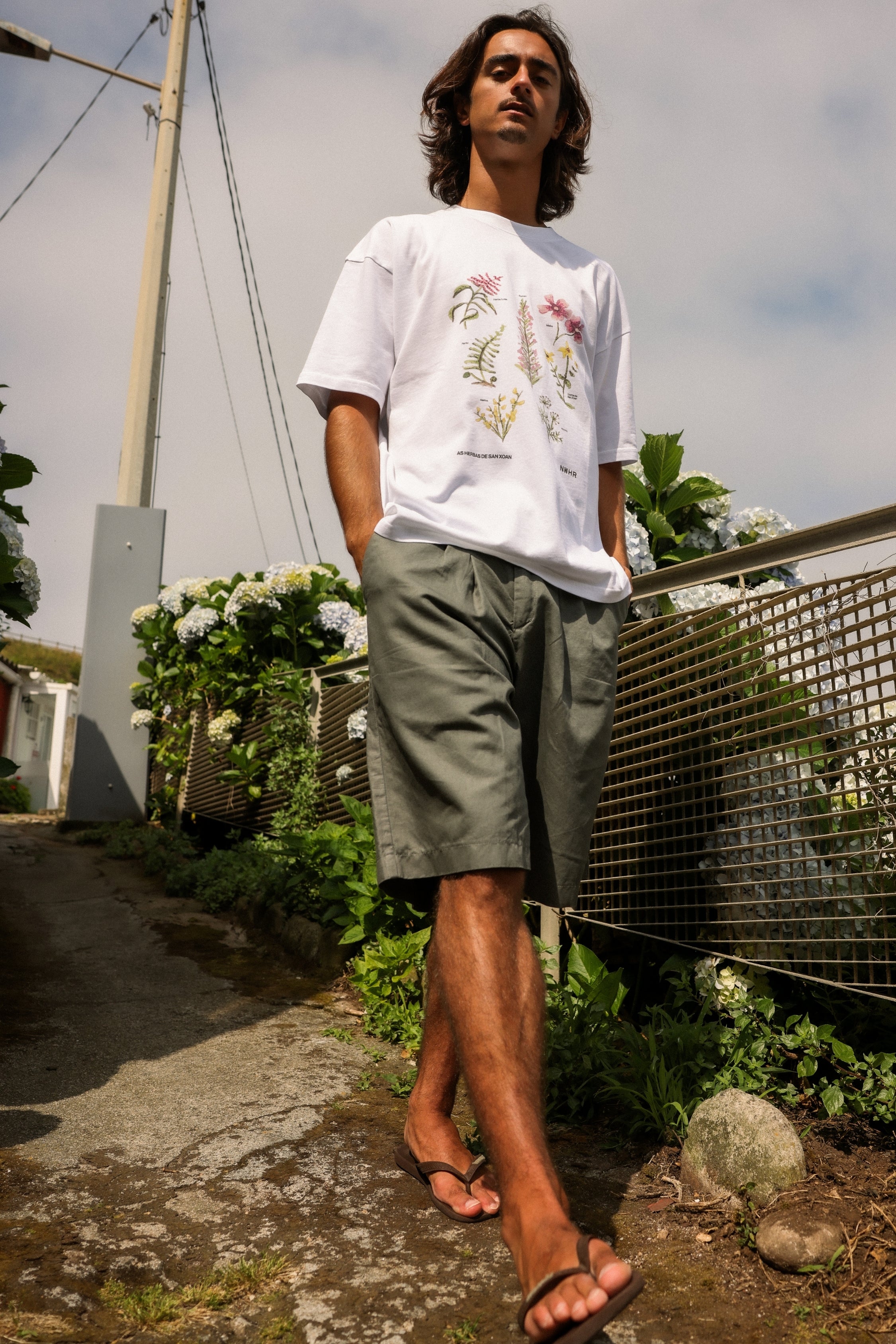 Pantalón corto tailored gris