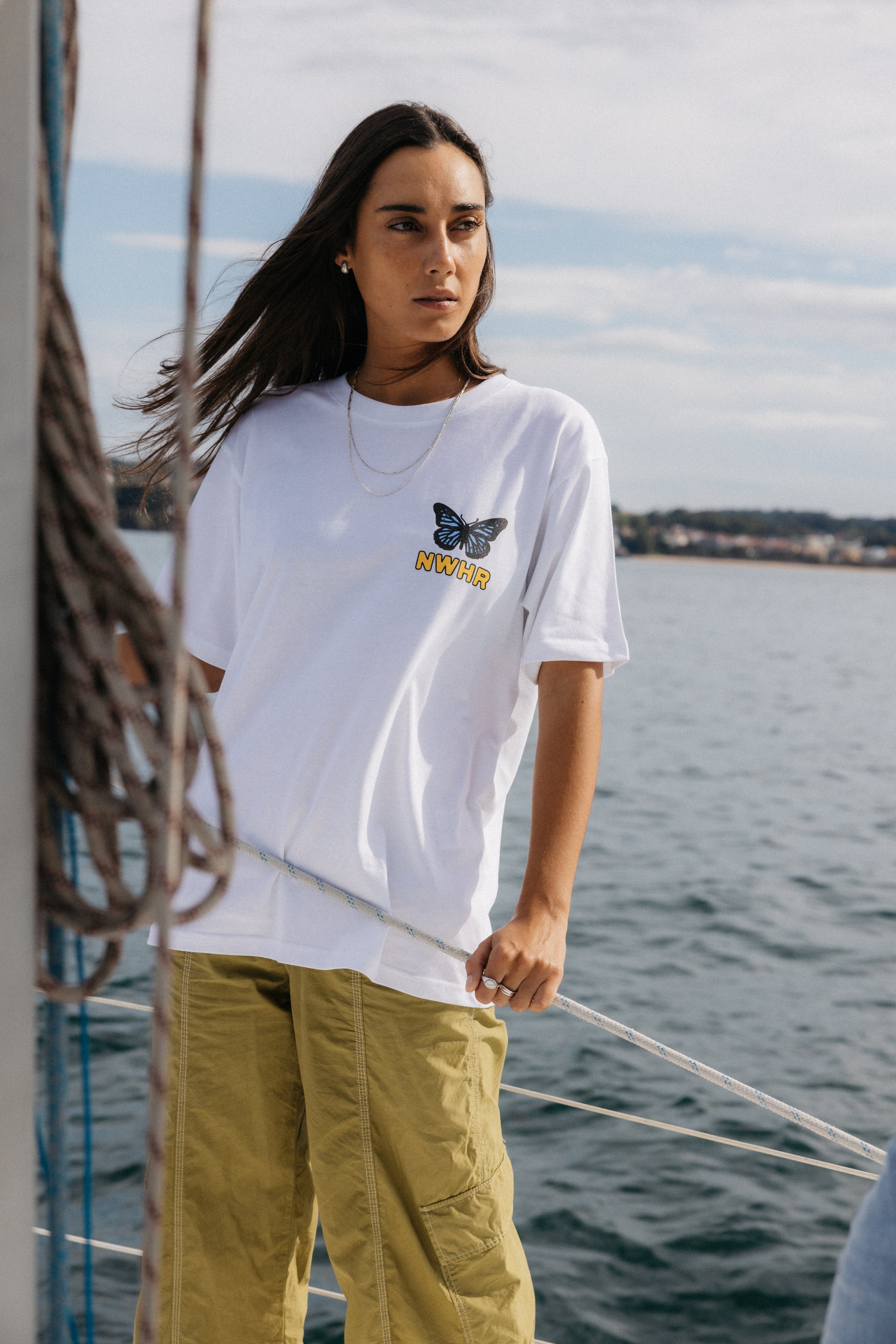 Butterfly white t-shirt