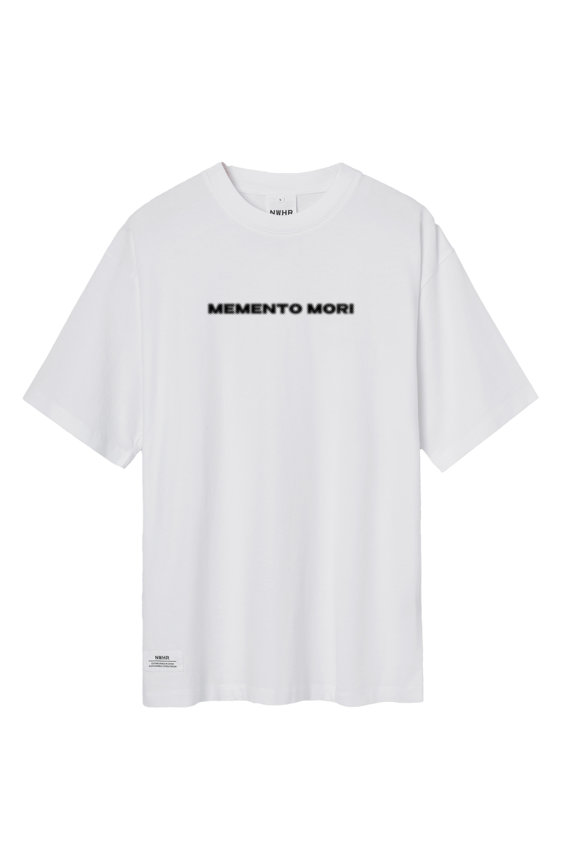 Camiseta NWHR x Bnomio "MEMENTO MORI" Blanca
