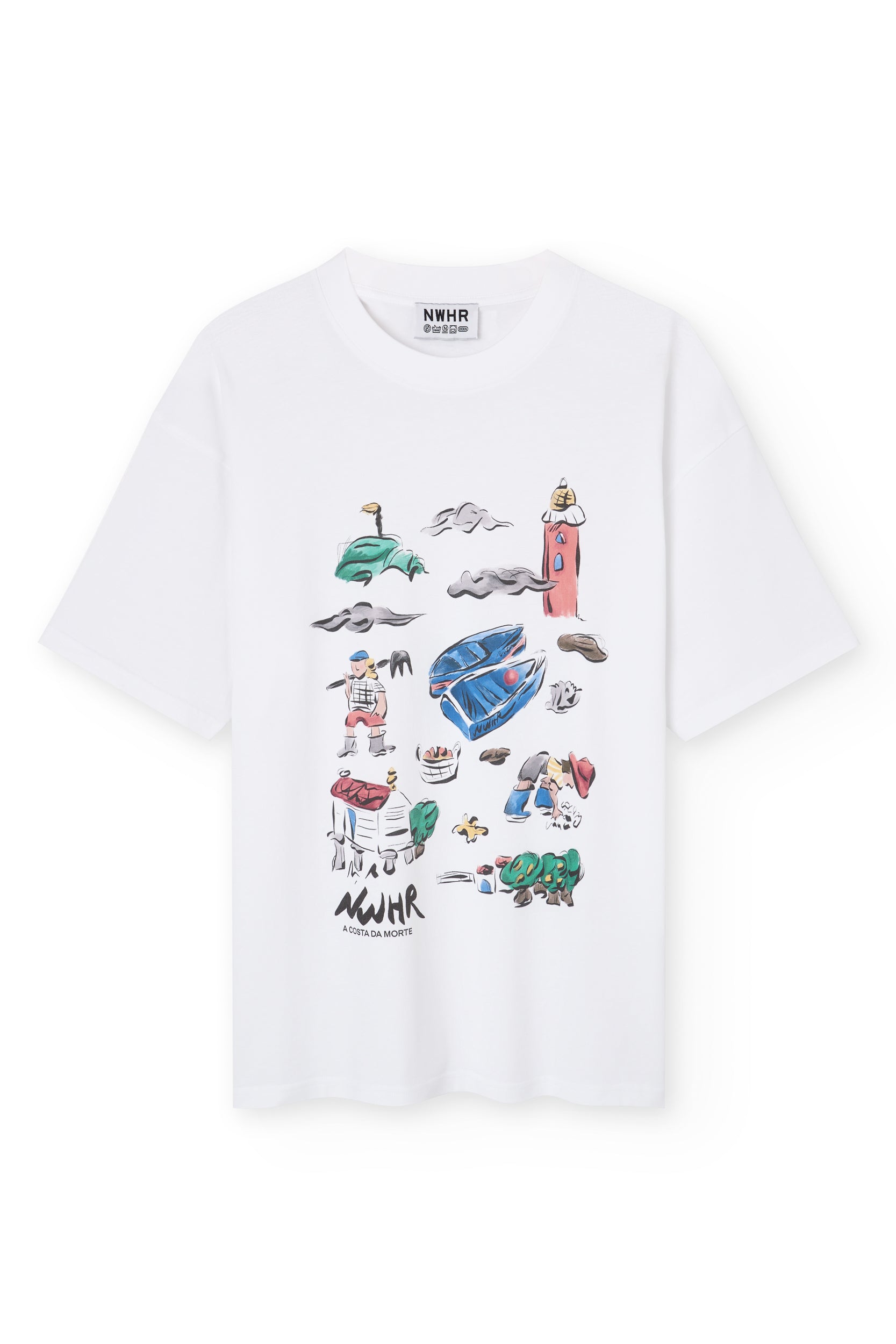Camiseta costa da morte white
