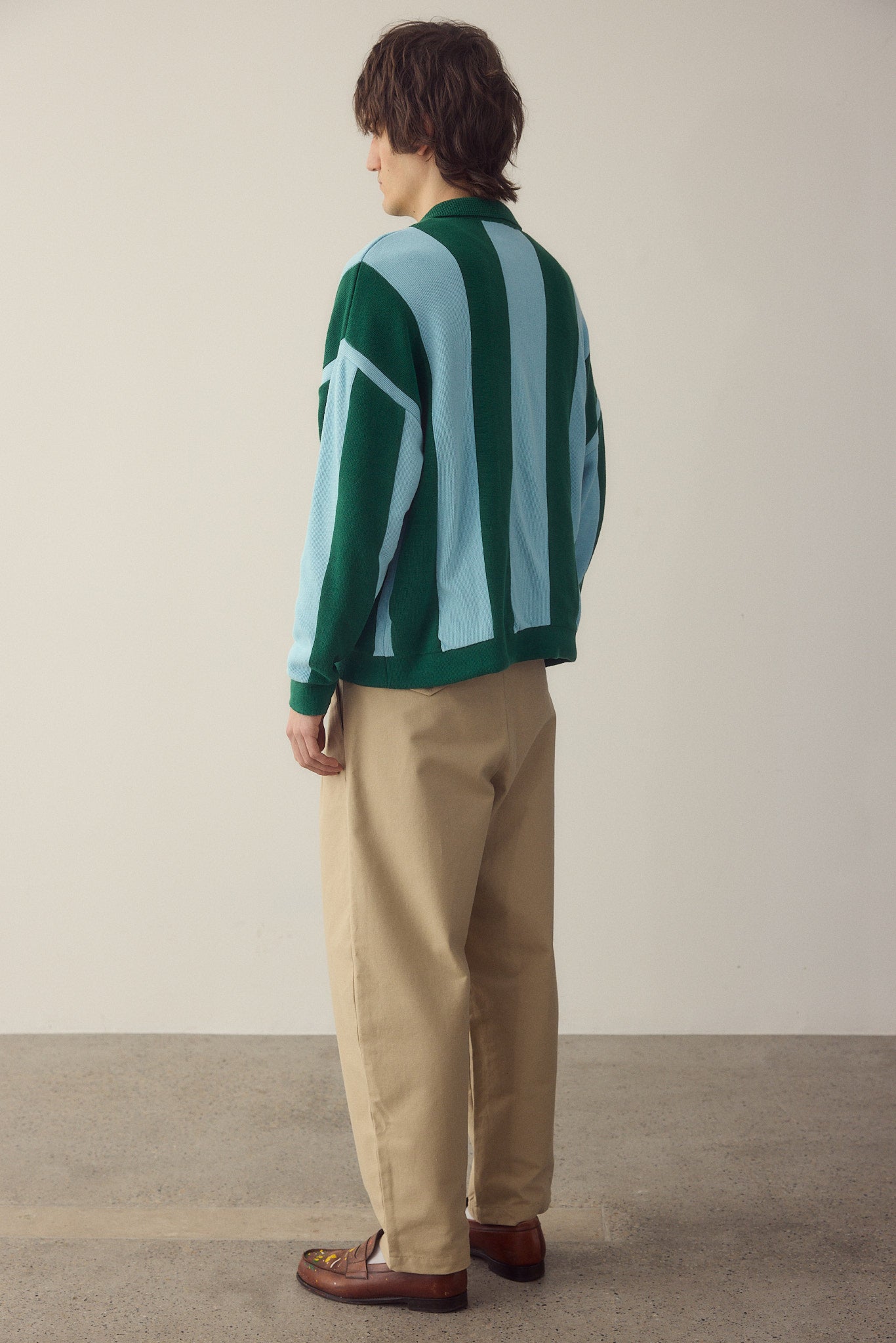 Jersey zipper stripes