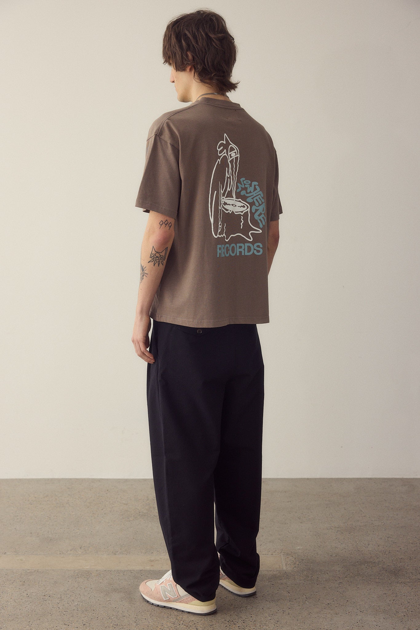 Camiseta Nowhere records wood