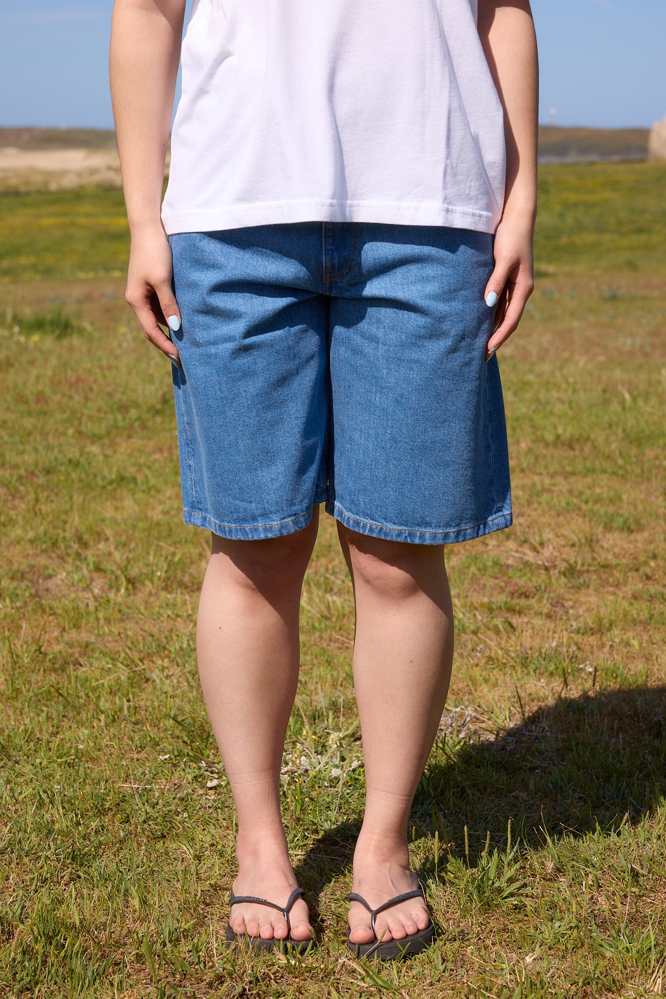 Denim shorts