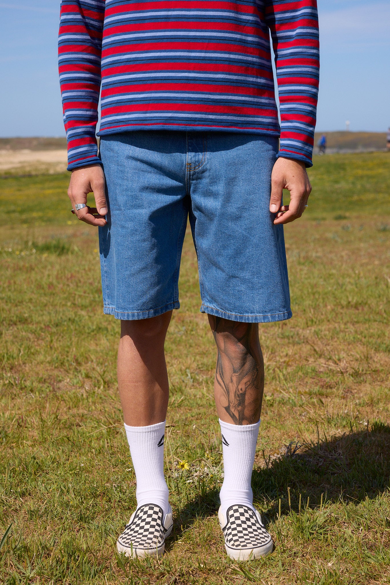 Denim shorts