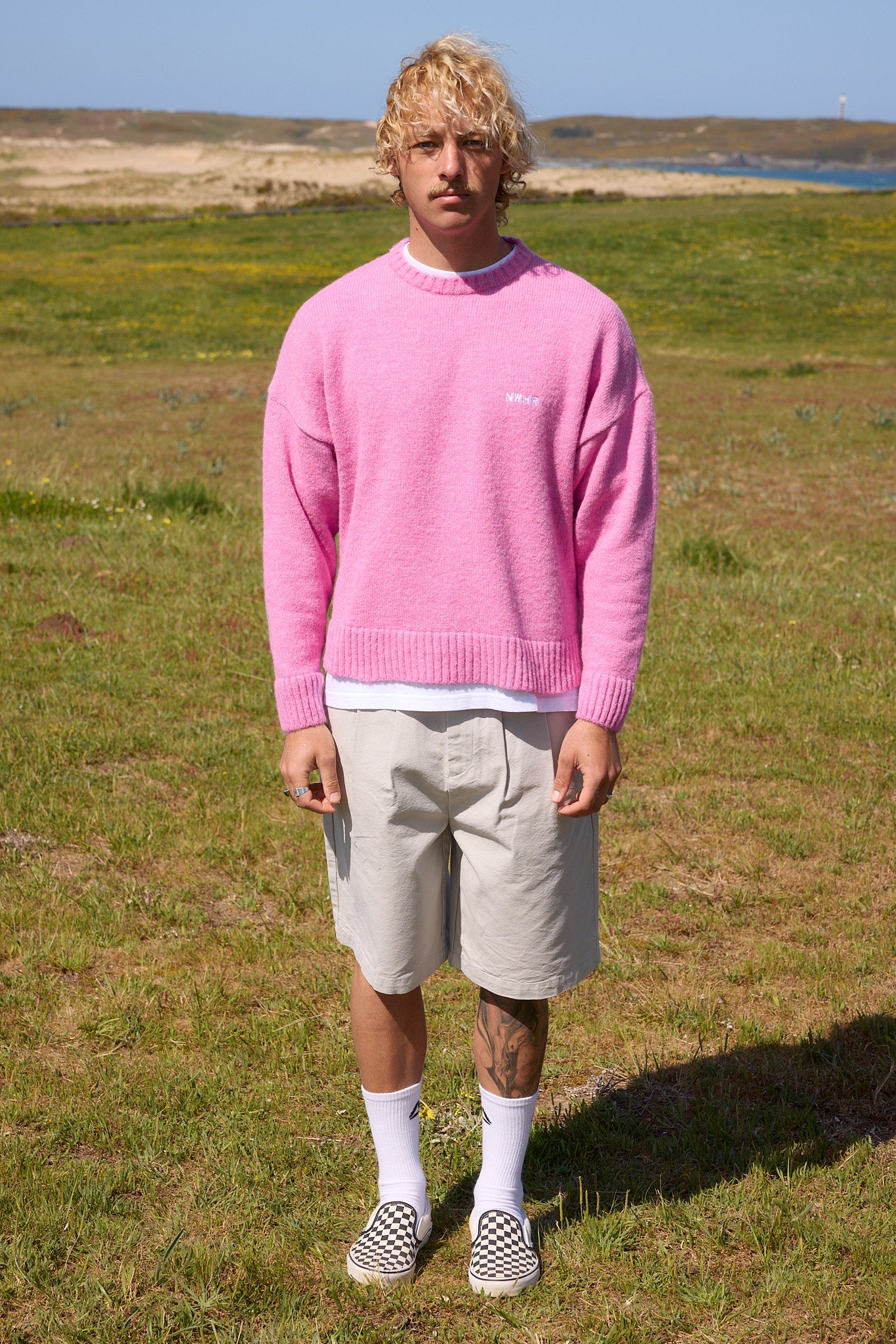 Brushed pink jersey