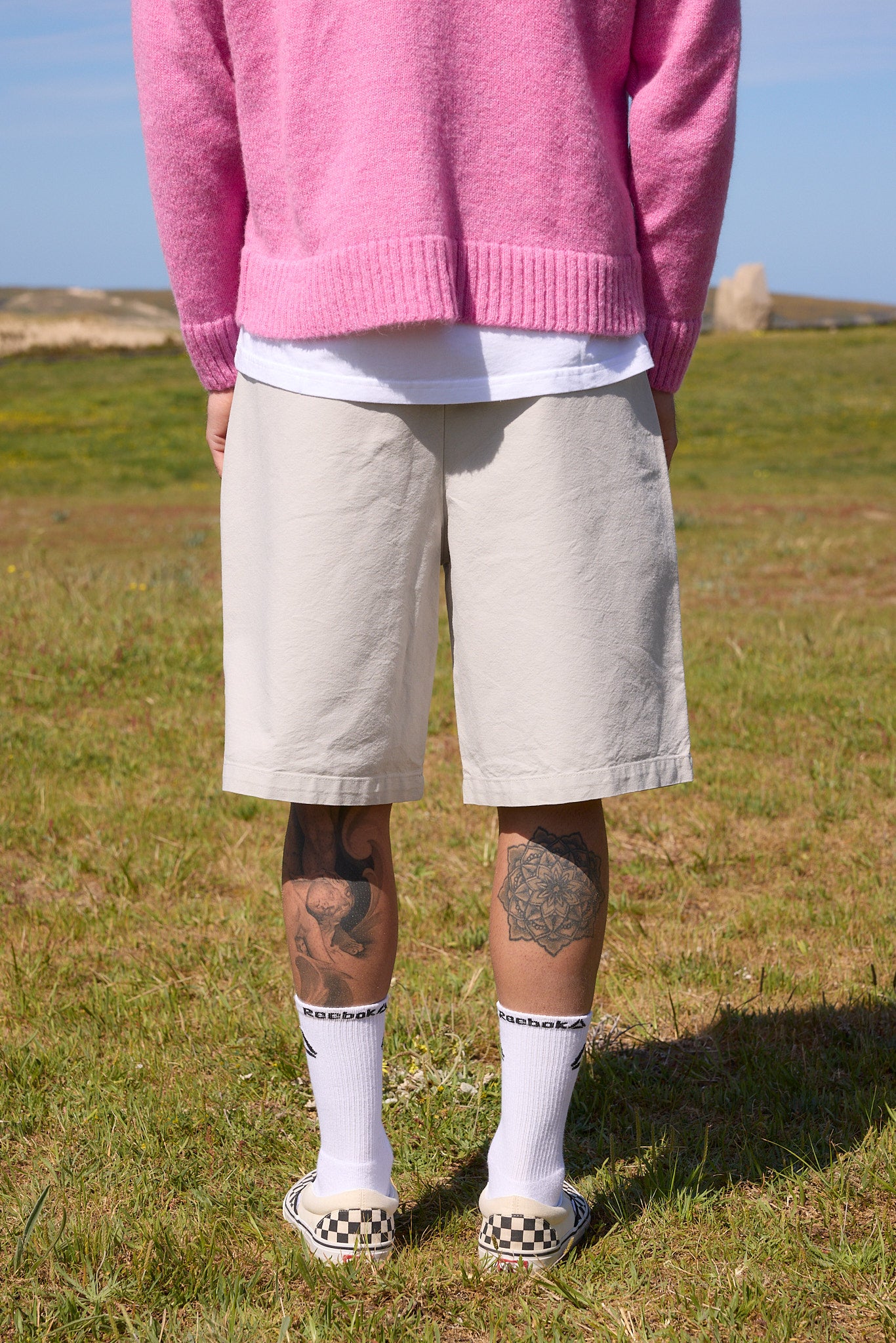 Grey chino shorts