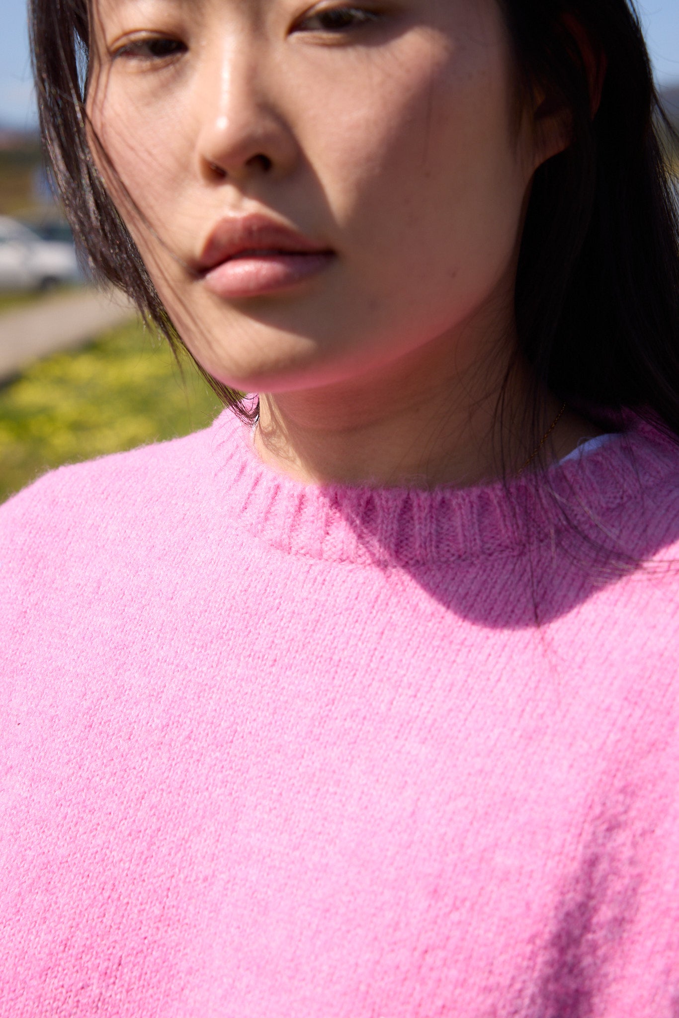 Brushed pink jersey