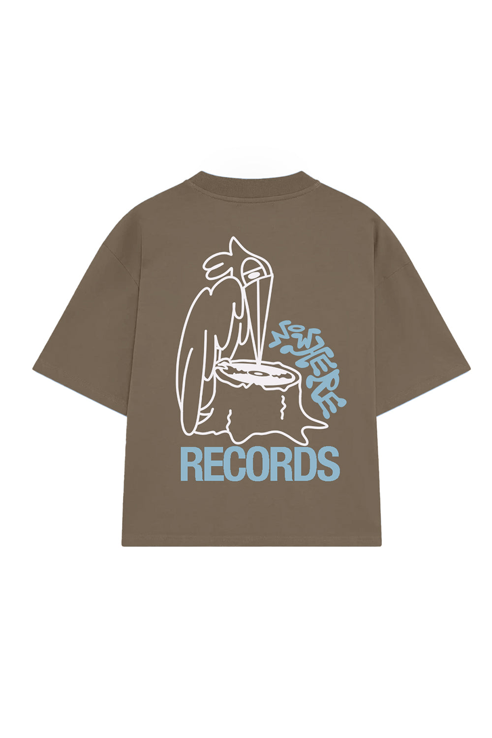 Camiseta Nowhere records wood