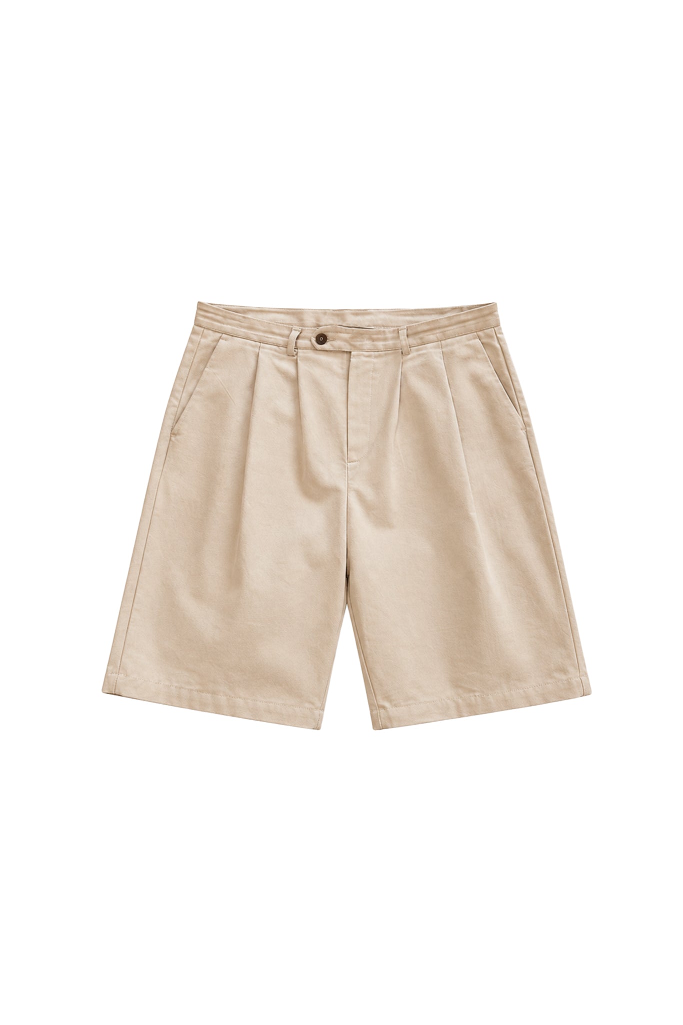 Beige chino shorts