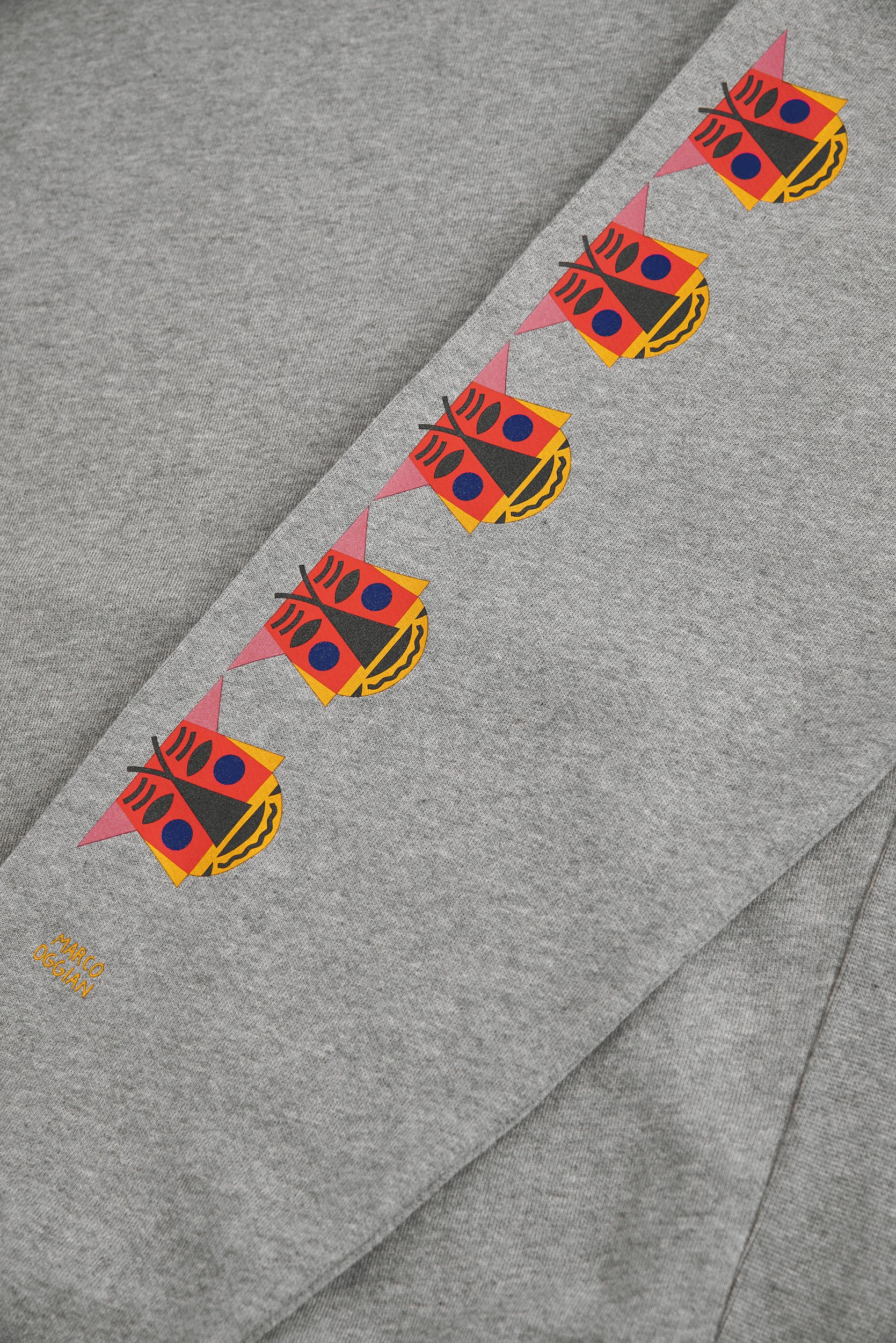 Mask Face Sweatshirt Gray