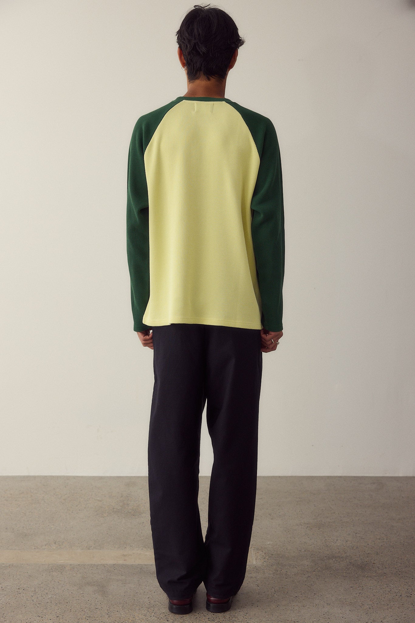 Crewneck Green waffle