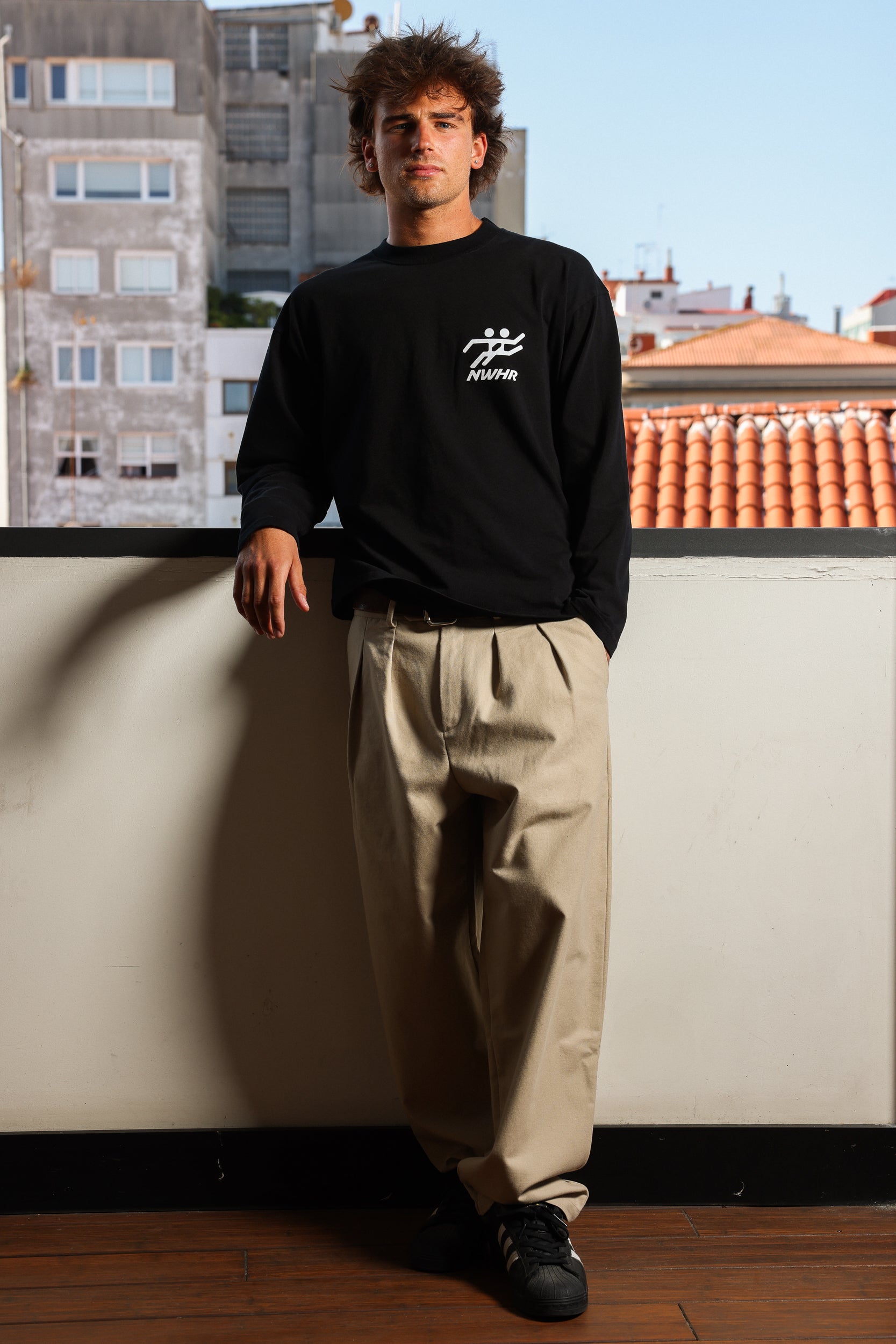 Beige chino pants