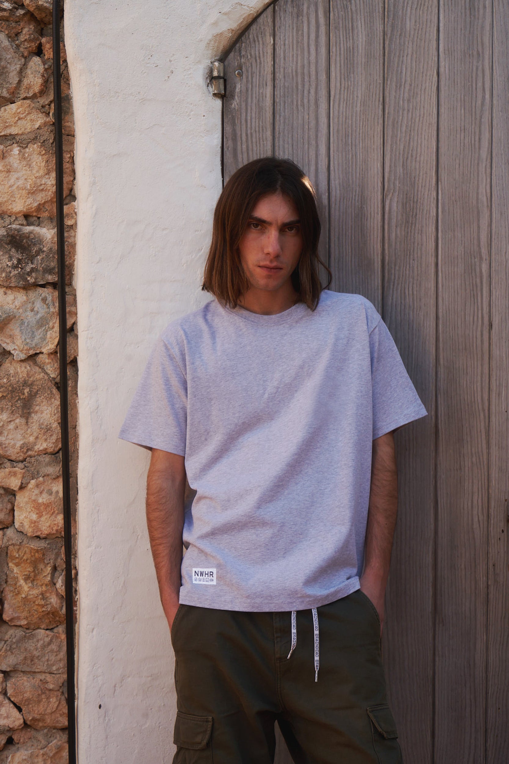 Camiseta label Grey