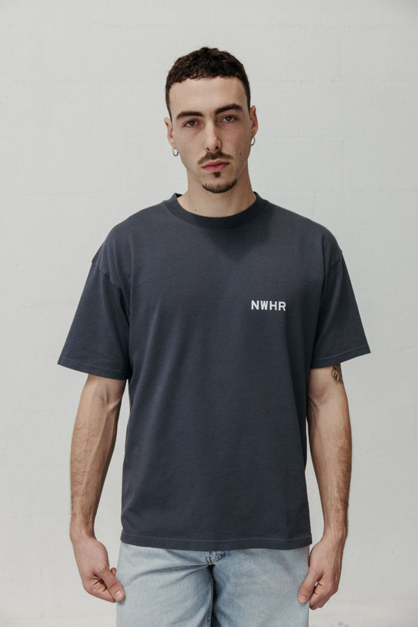 Basic black washed T-shirt