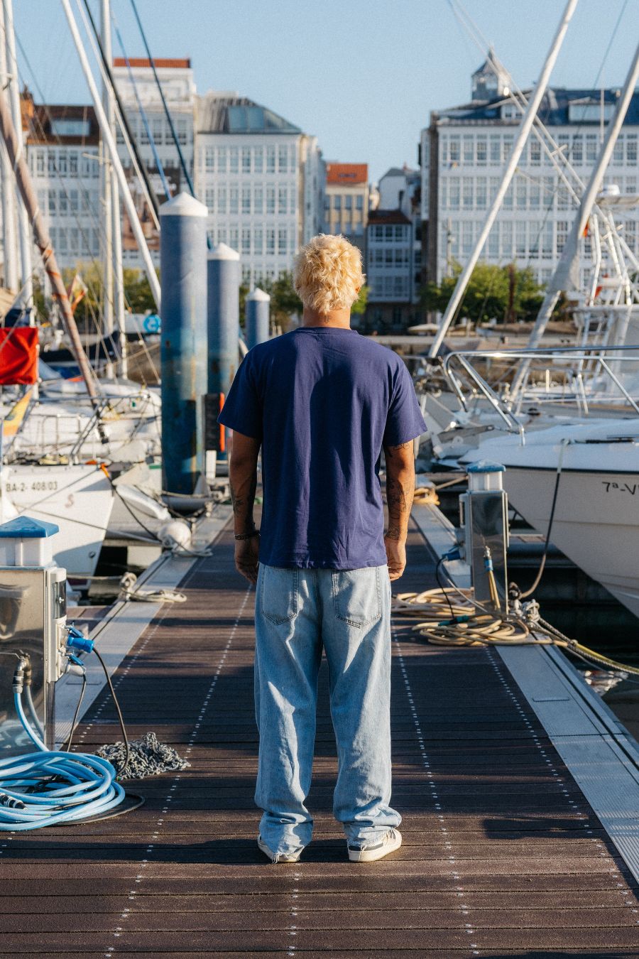 Camiseta label navy