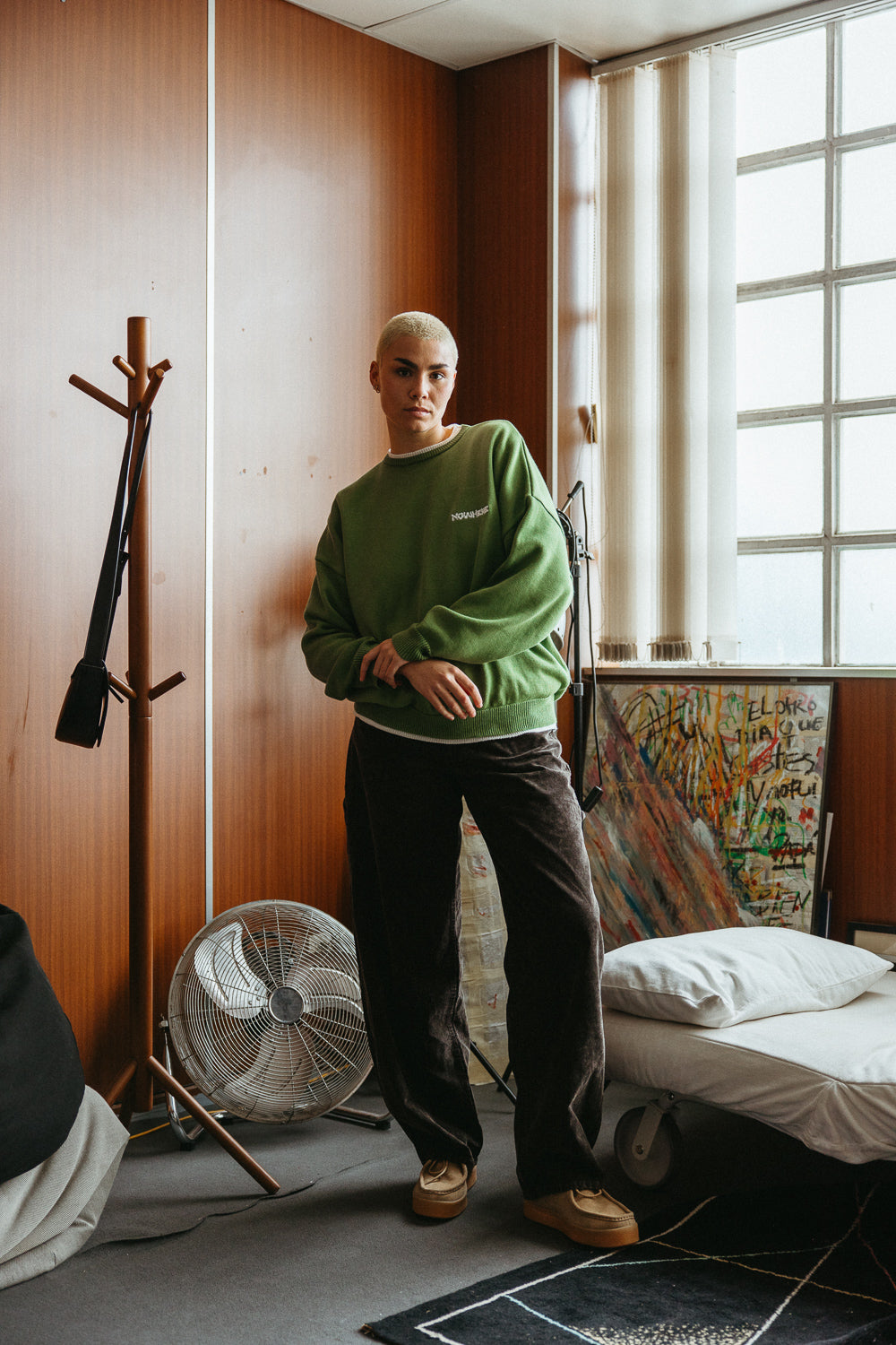 Double Green Sweater
