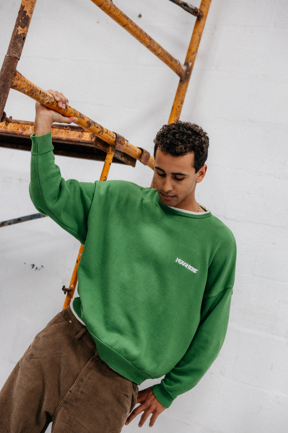 Double Green Sweater