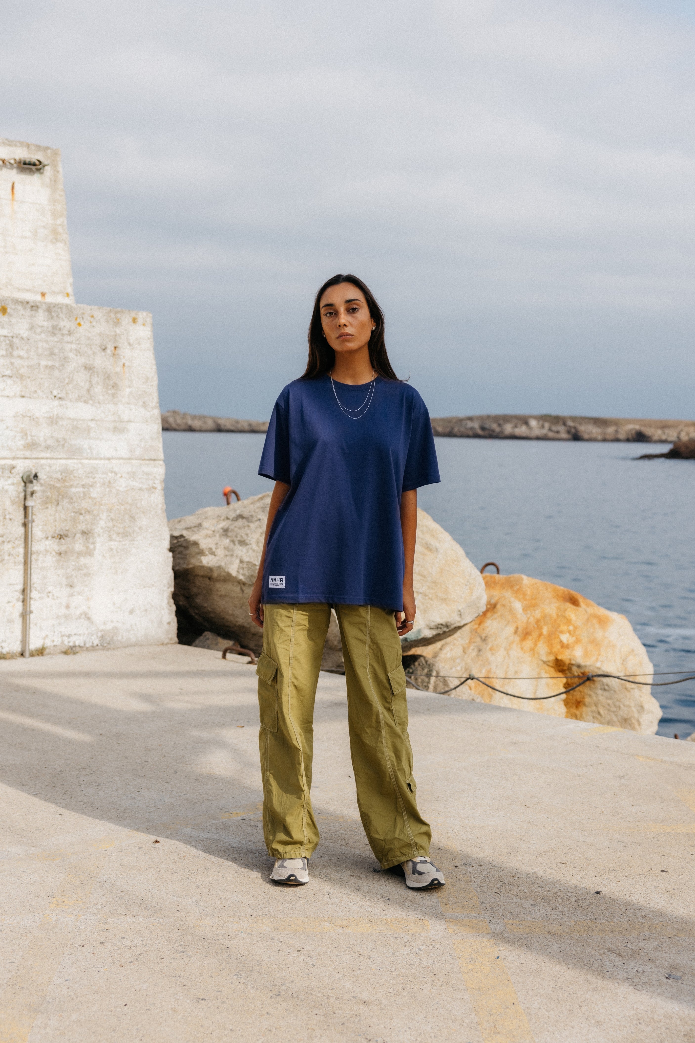 Camiseta label navy