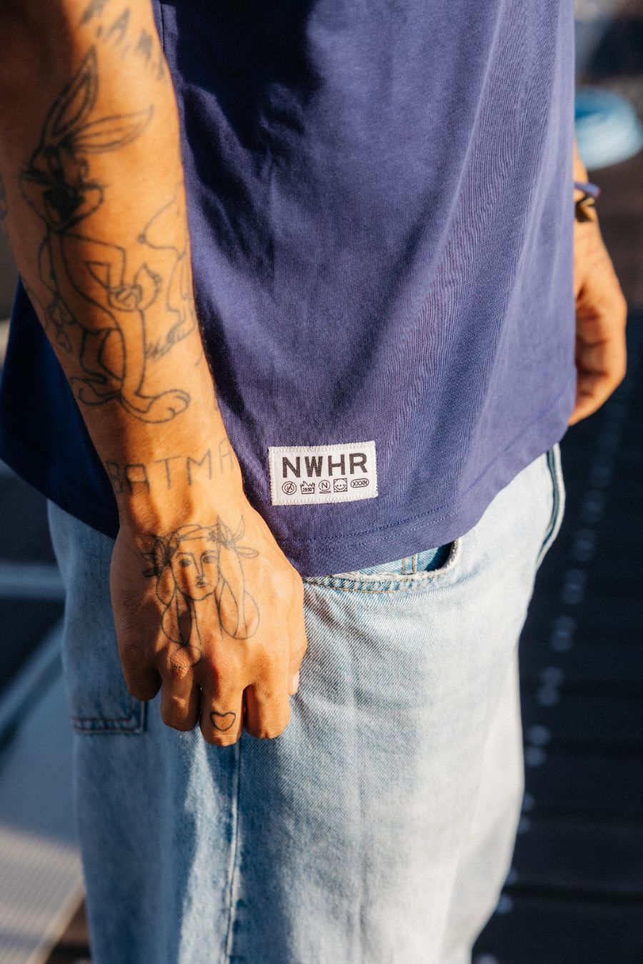 Camiseta label navy