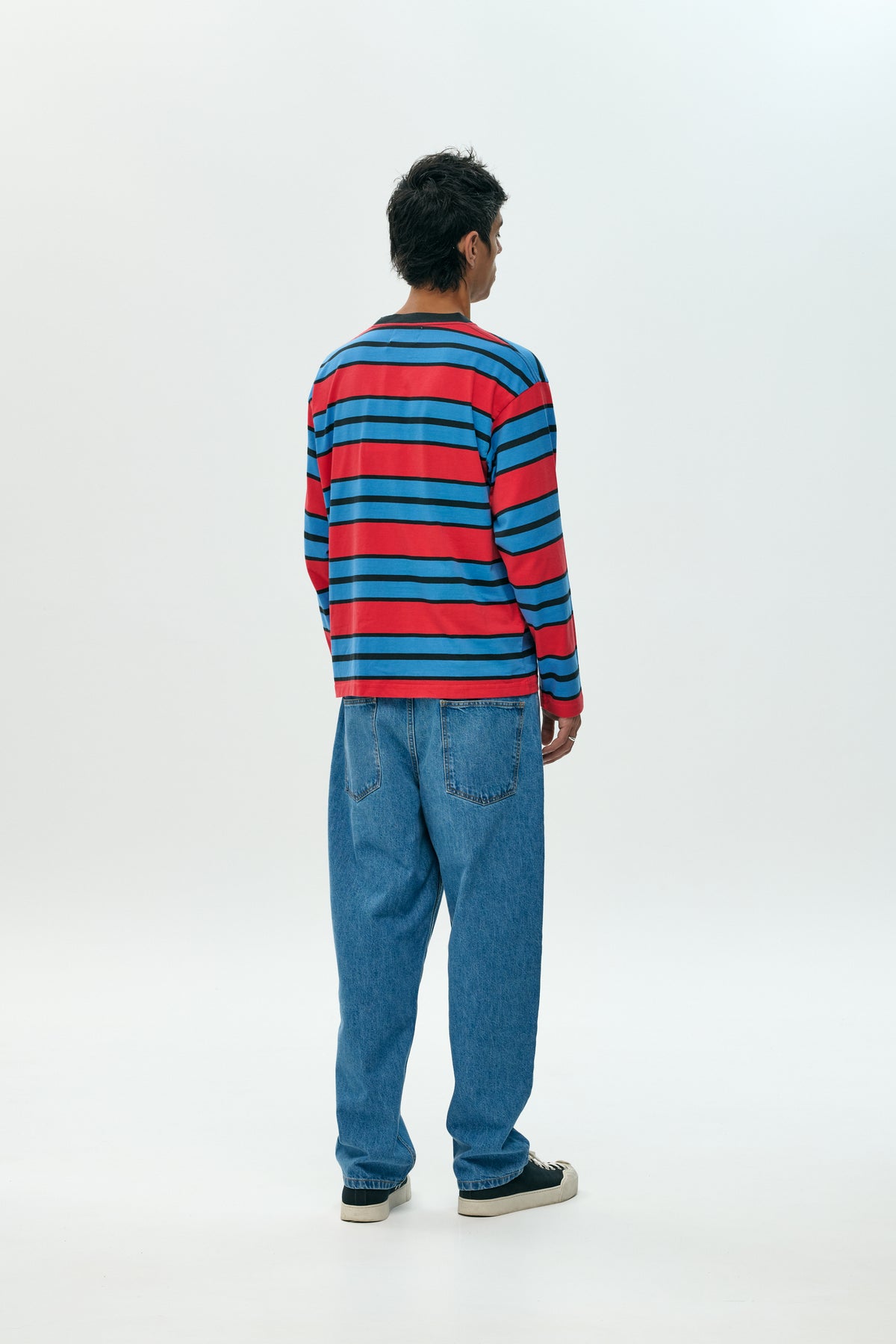 Camiseta larga Stripe red