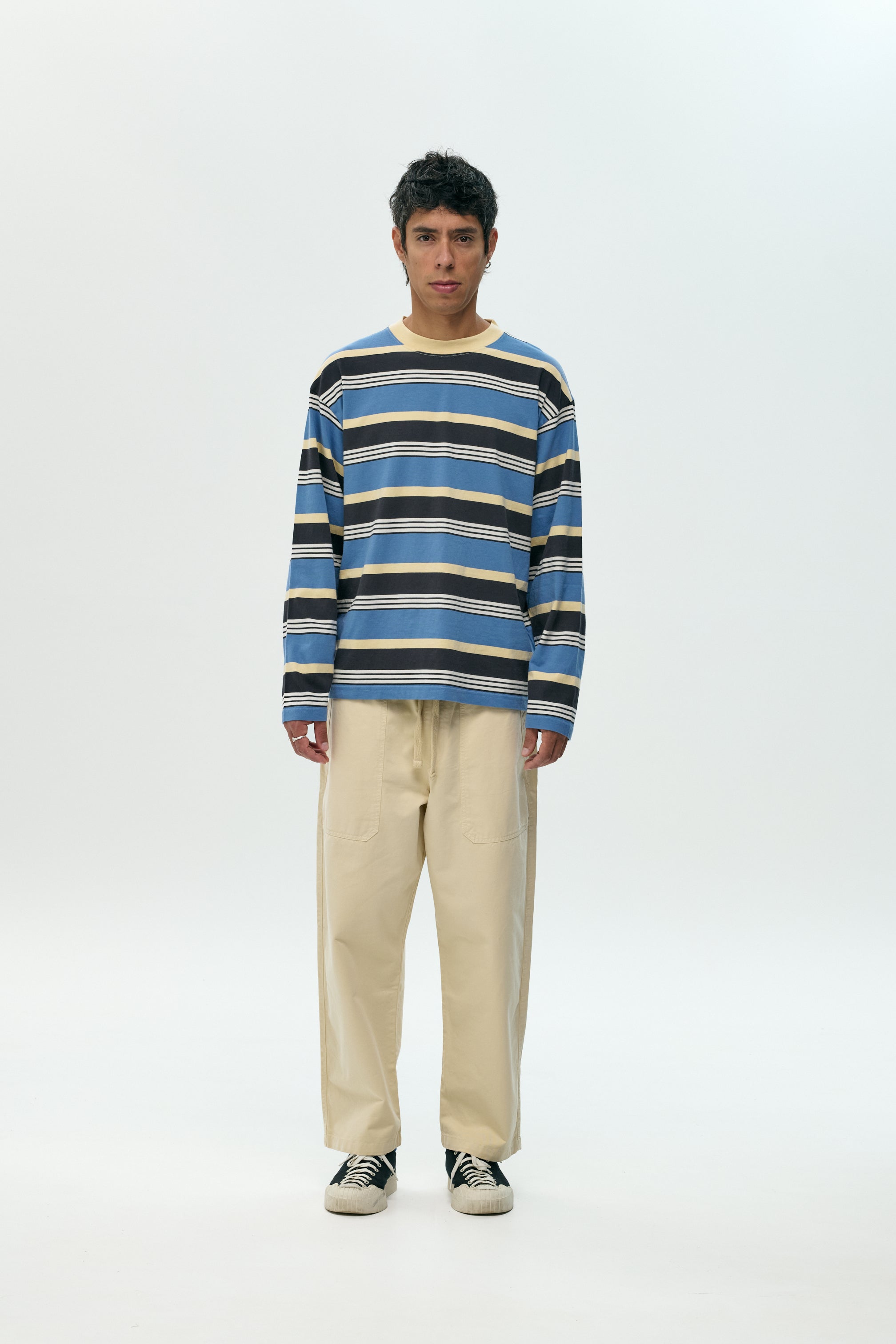 Camiseta larga Stripe blue