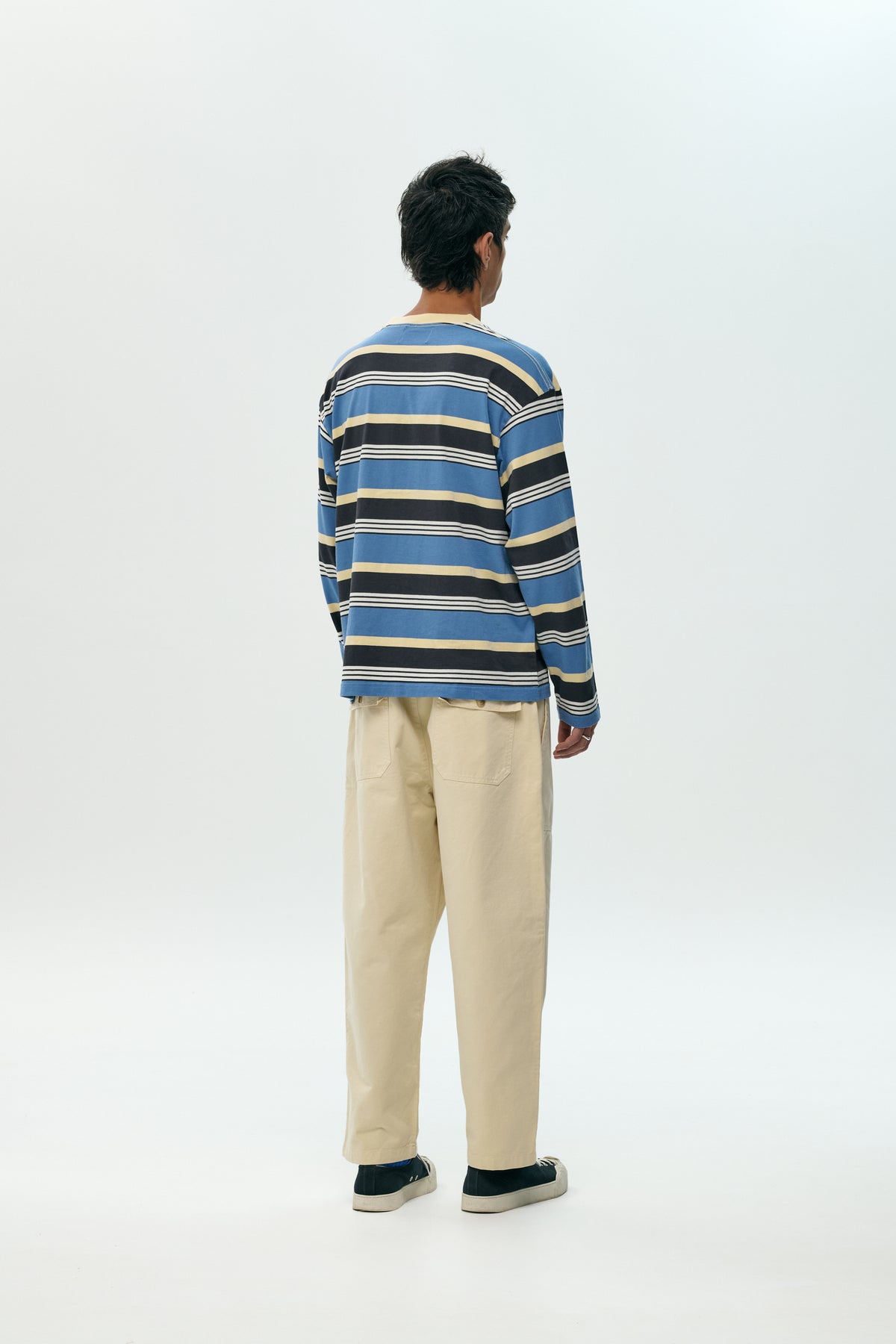 Camiseta larga Stripe blue