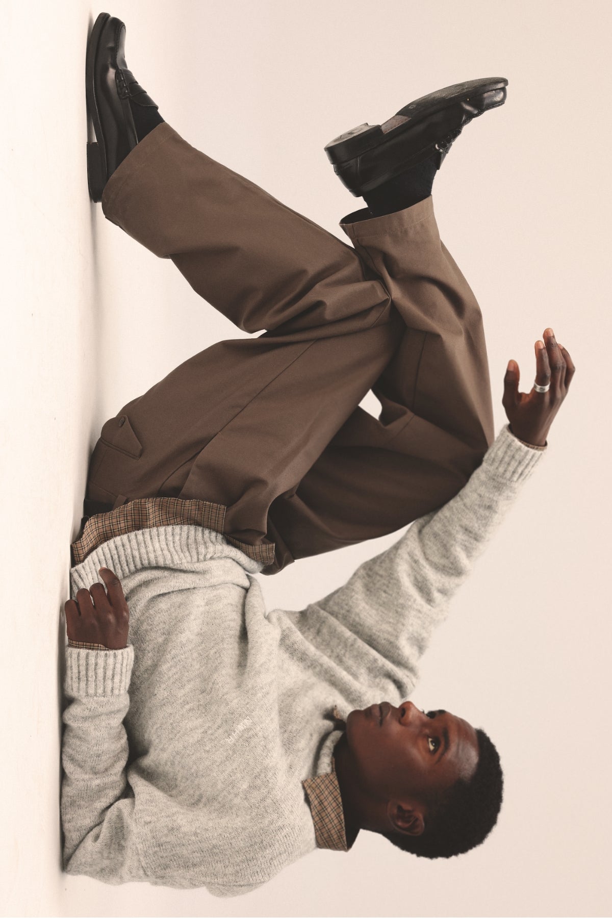 Pantalón chino brown