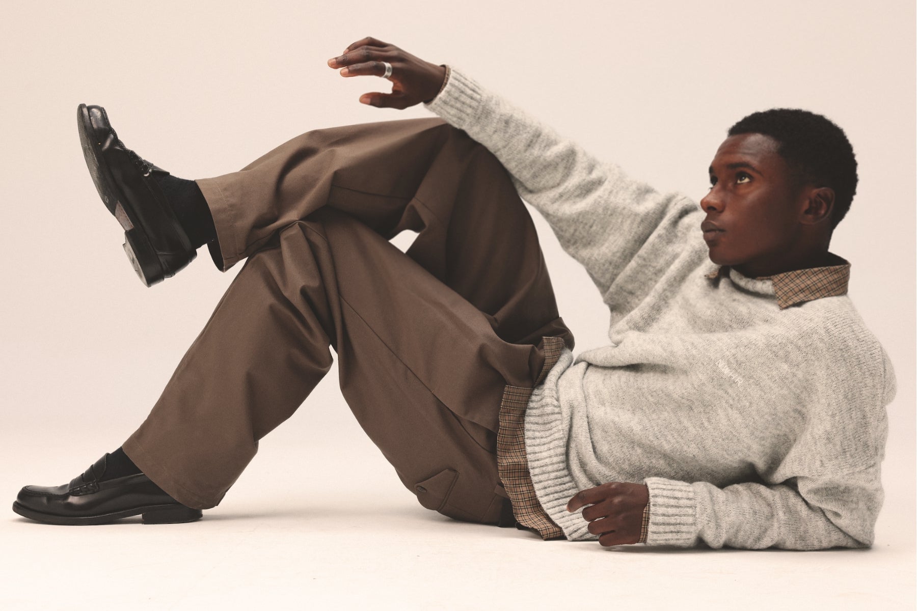 Pantalón chino brown