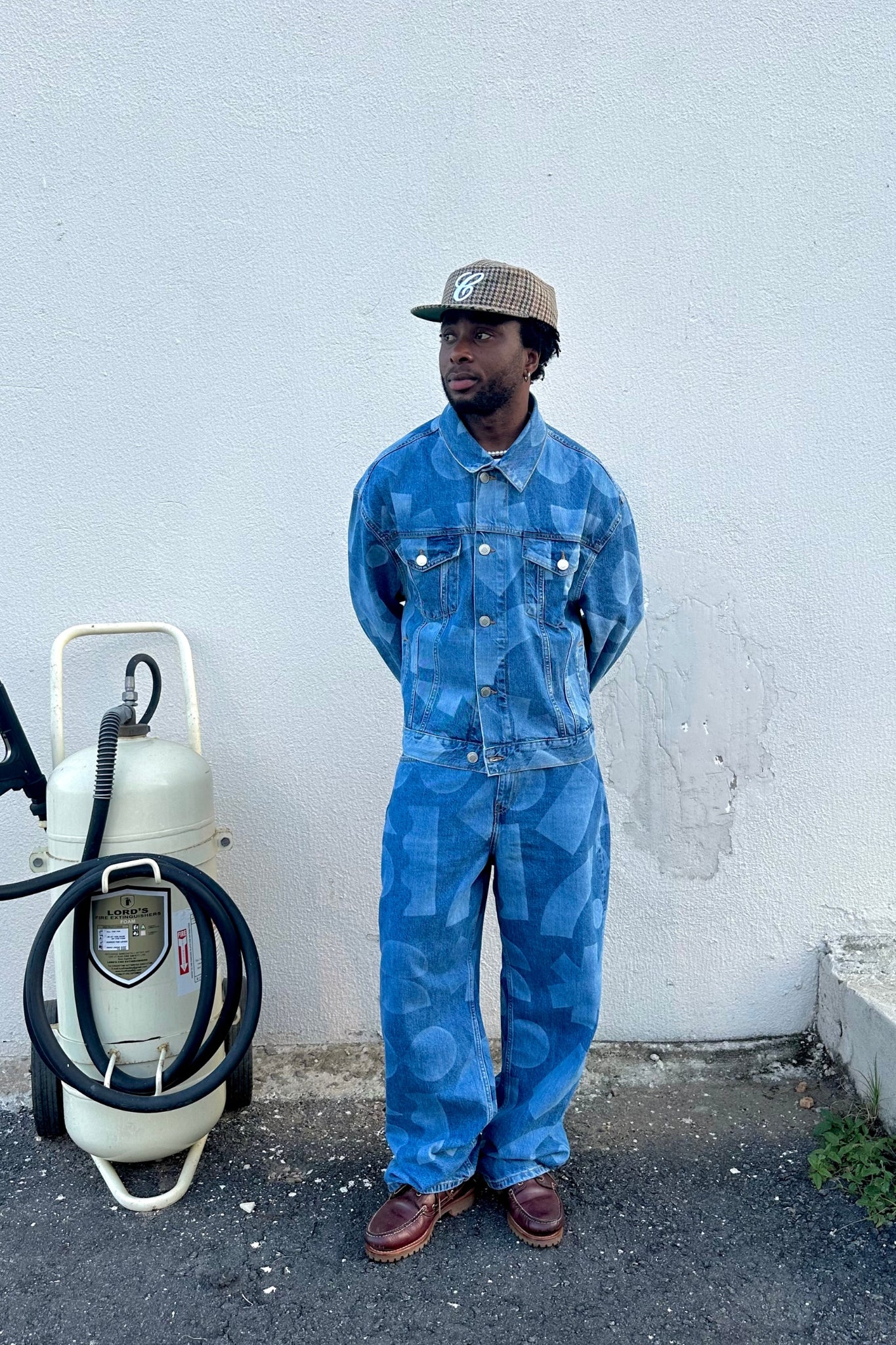 Laser Denim Pants