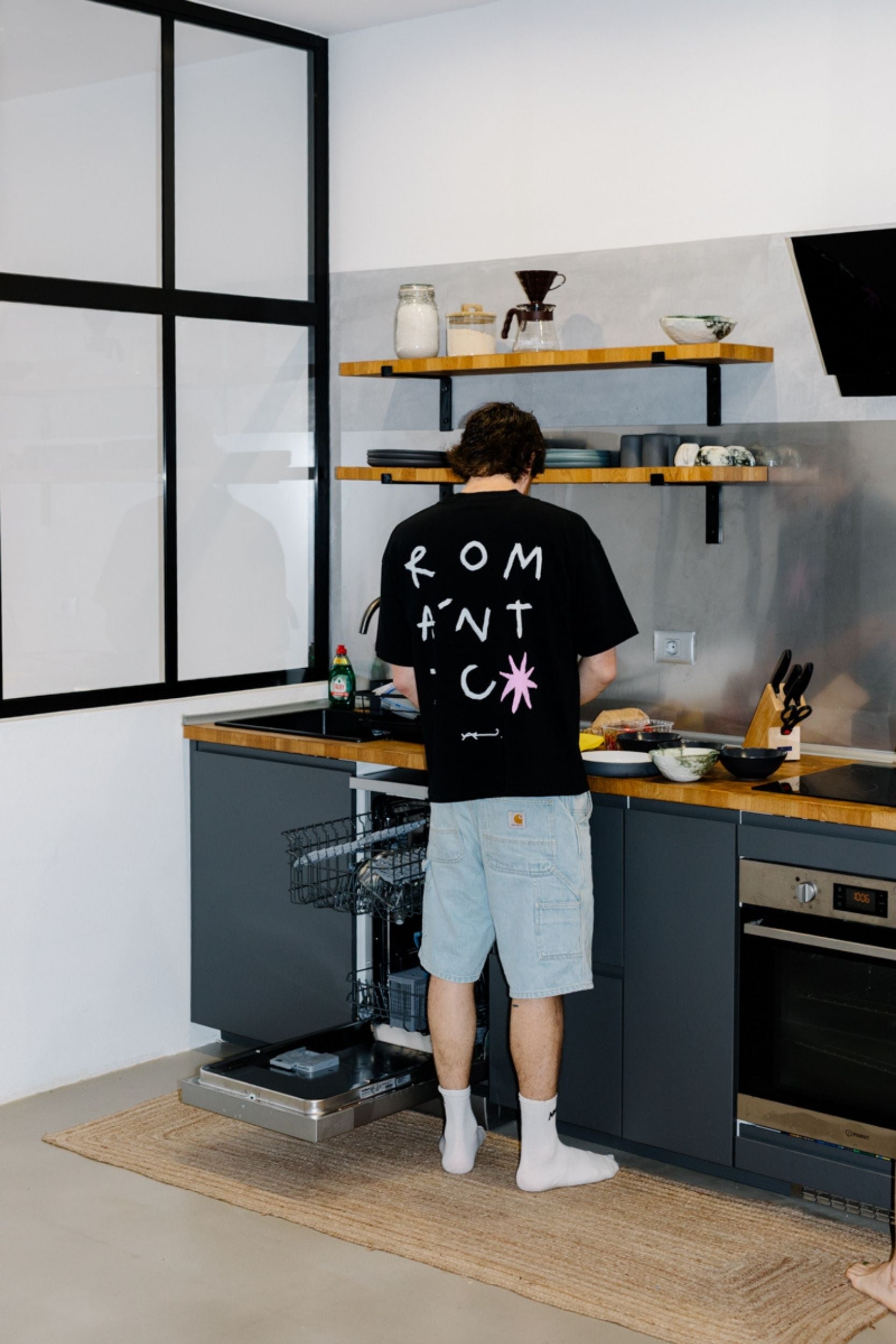 Camiseta Romantic negro