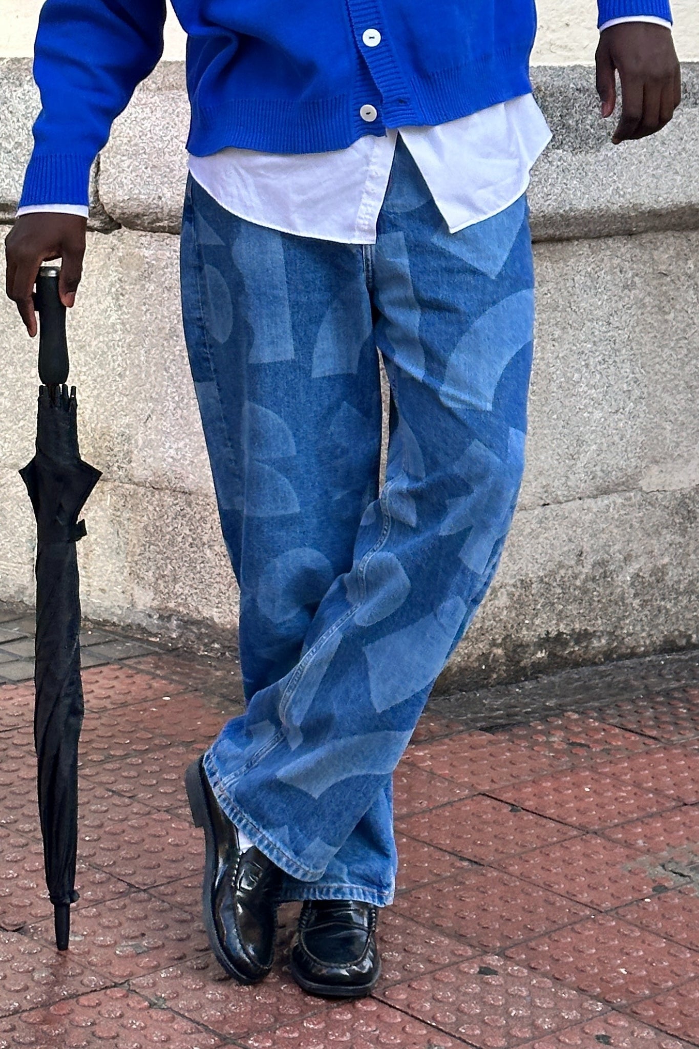 Laser Denim Pants