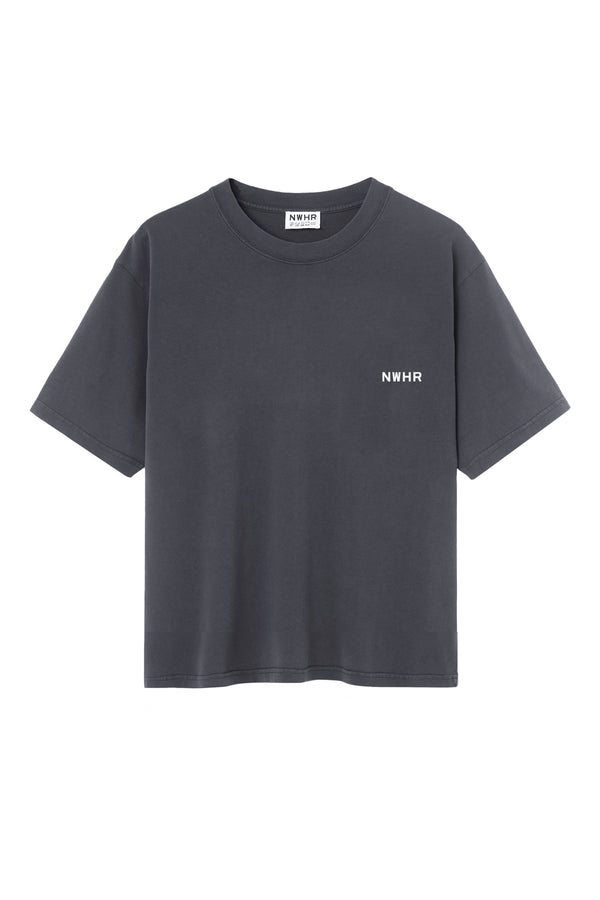 Basic black washed T-shirt