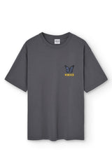 Butterfly wash grey t-shirt