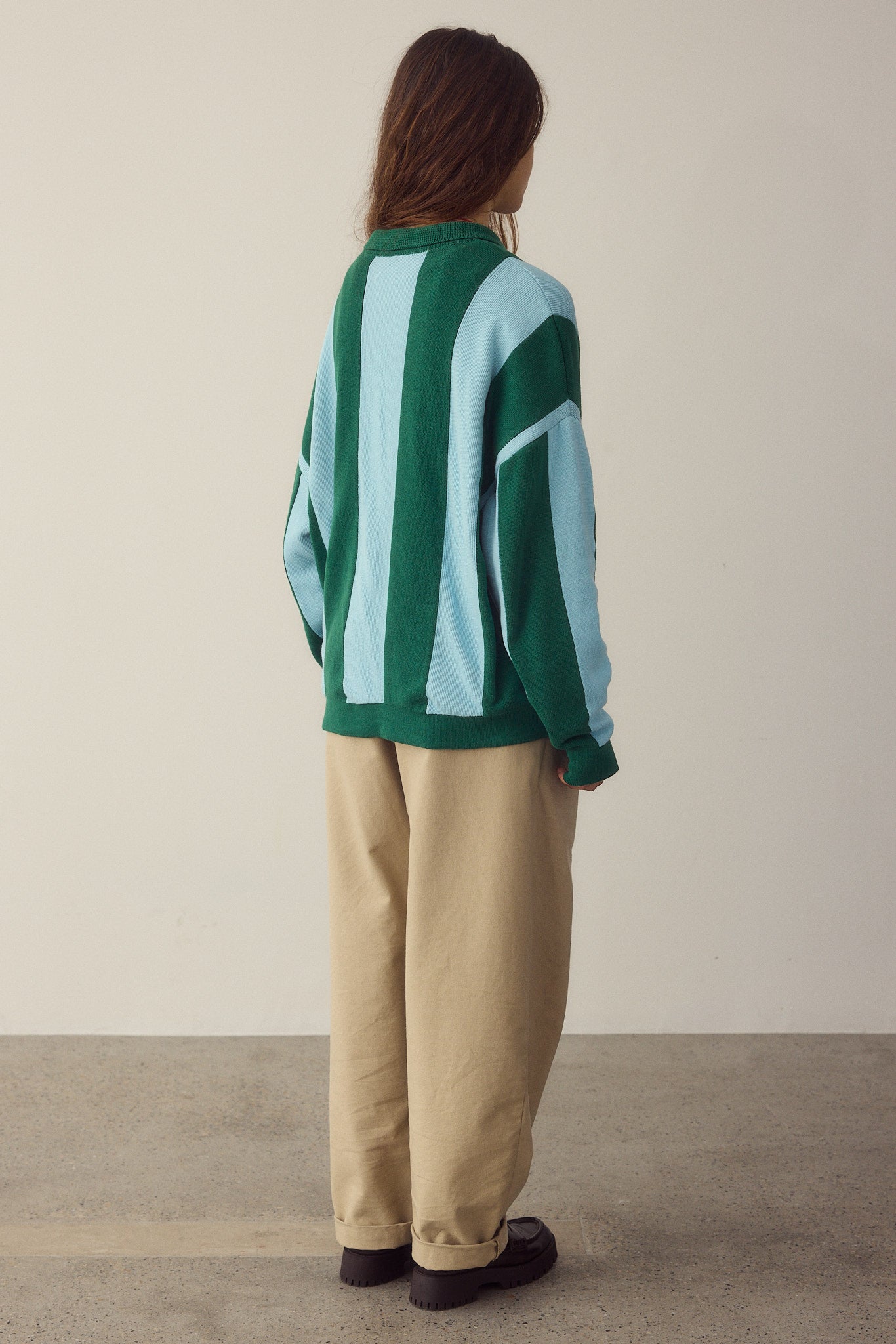 Jersey zipper stripes