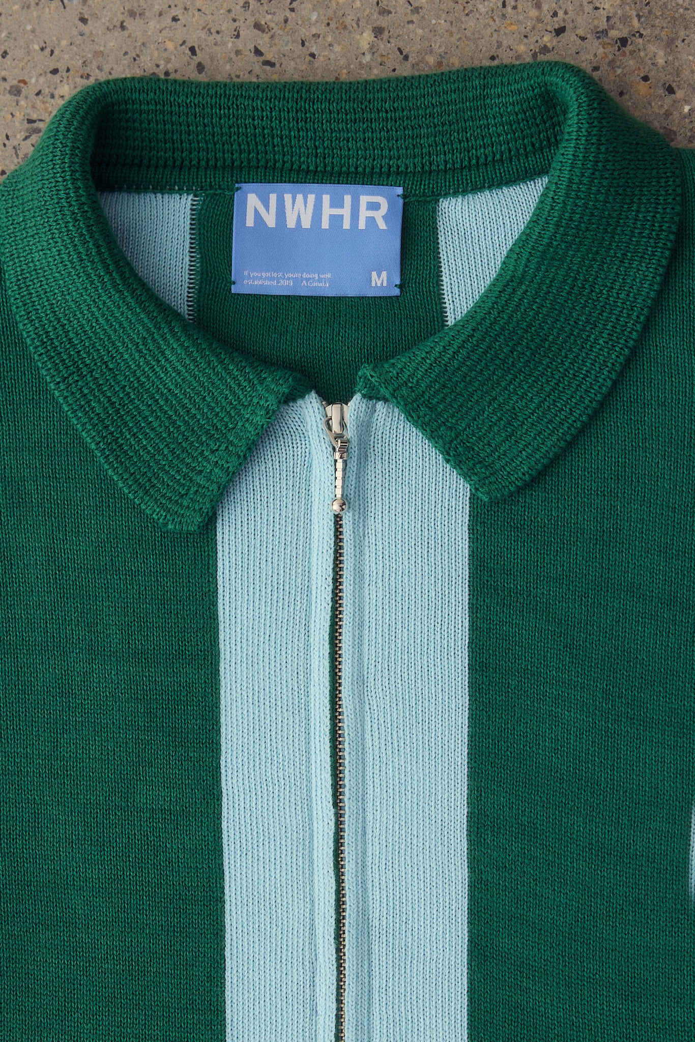 Jersey zipper stripes