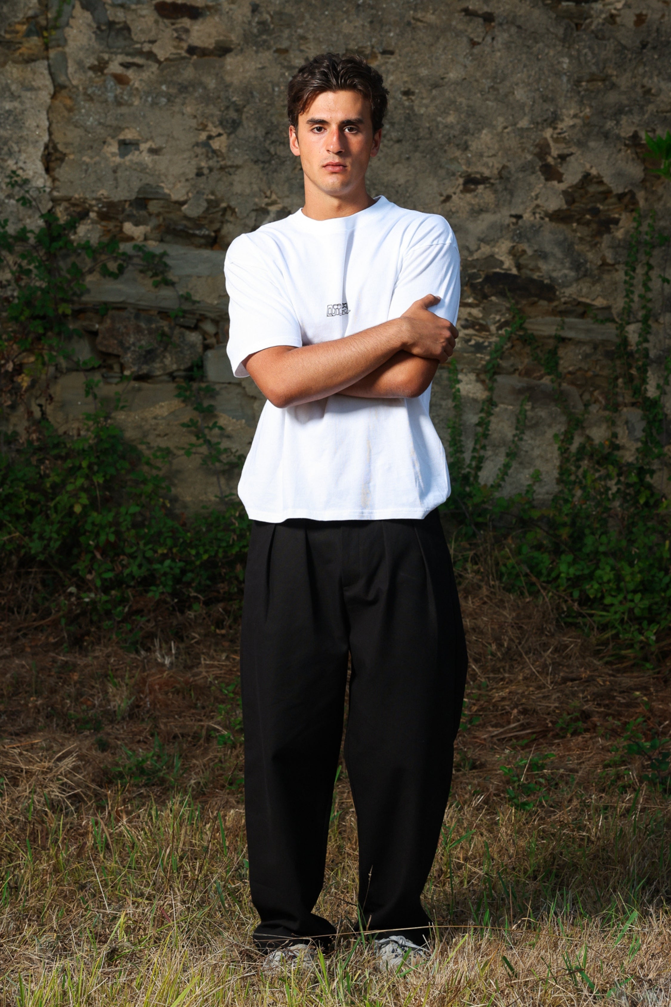Black chino pants