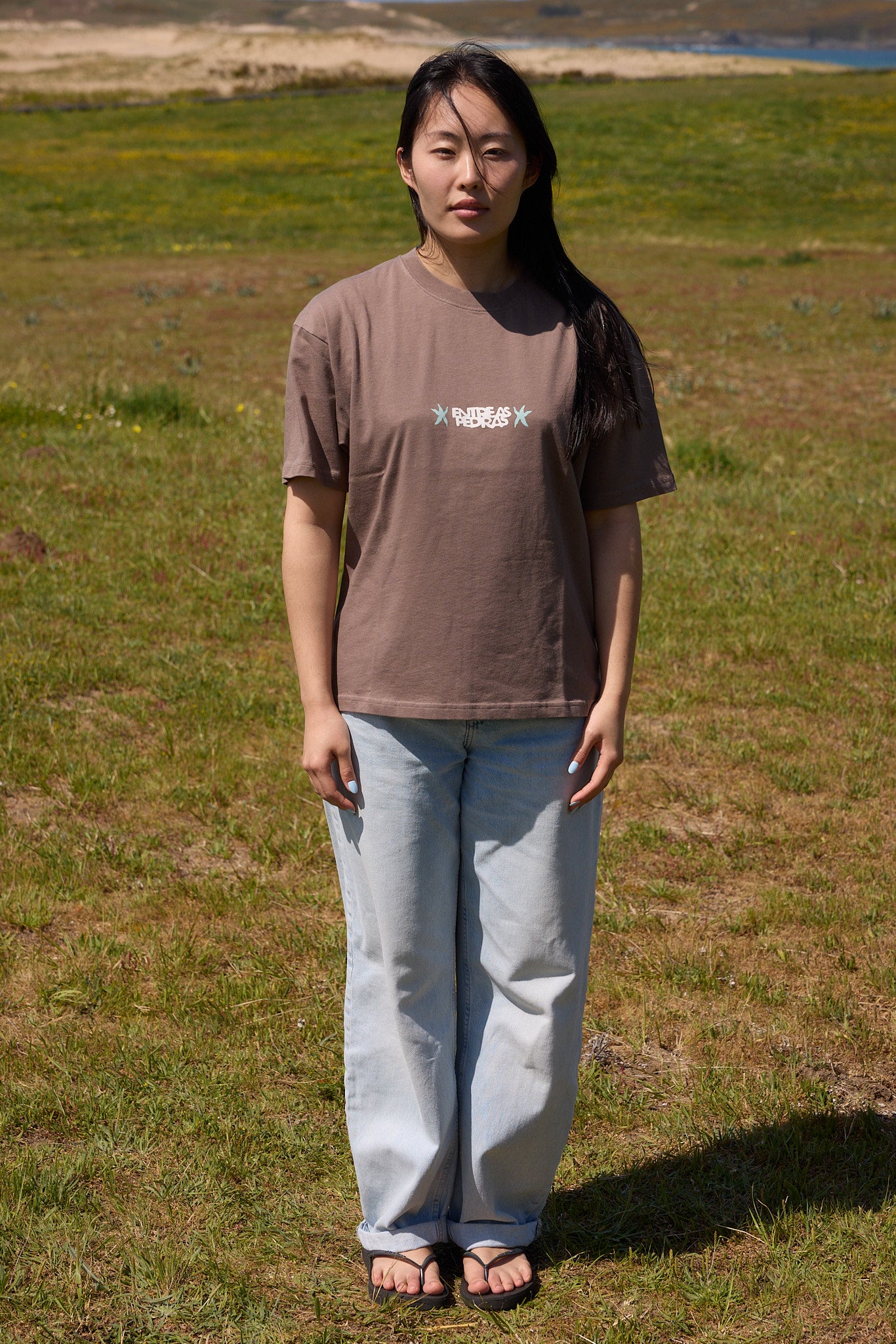 Camiseta entre as pedras brown